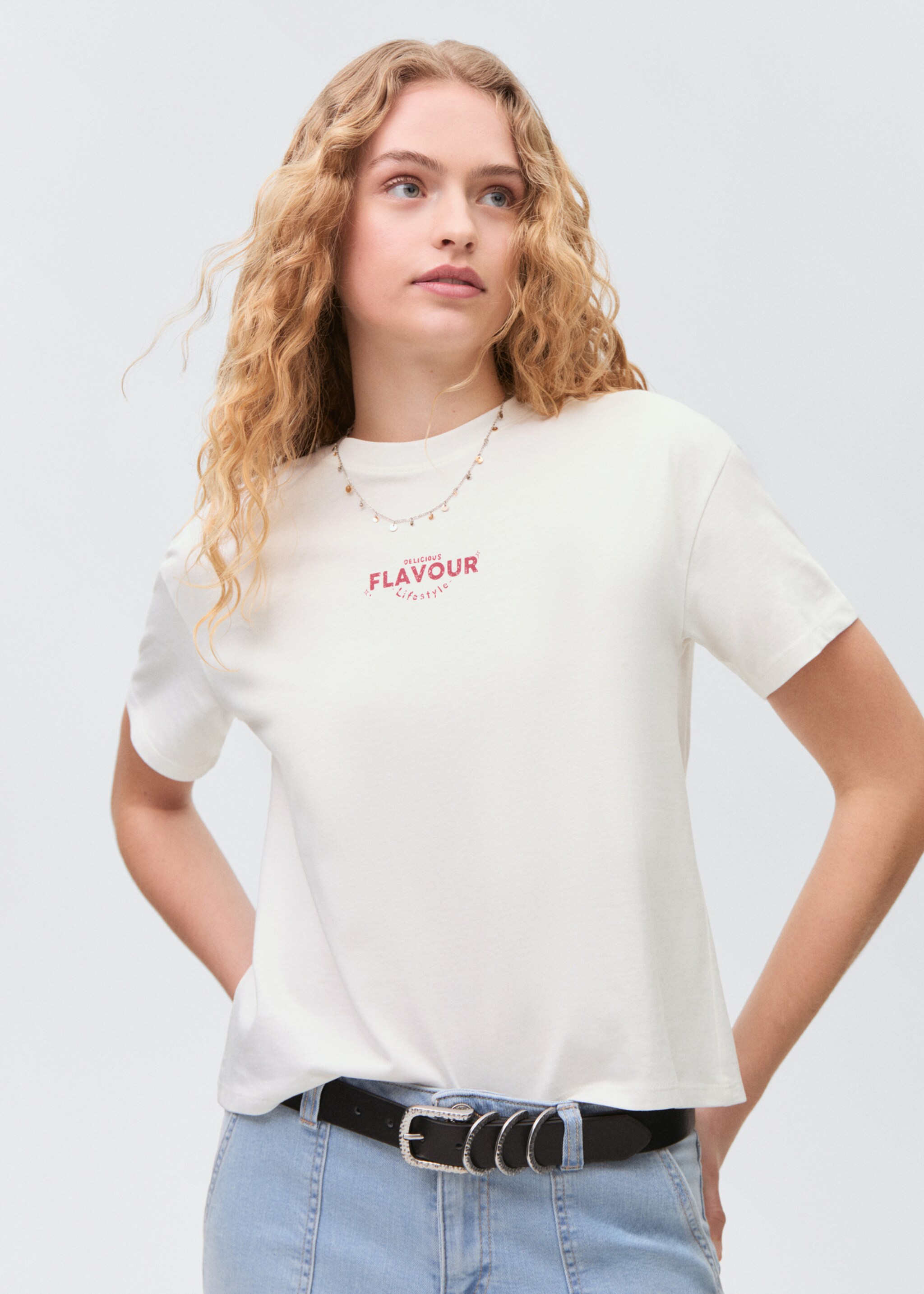 Short-sleeved printed t-shirt - Medium plane