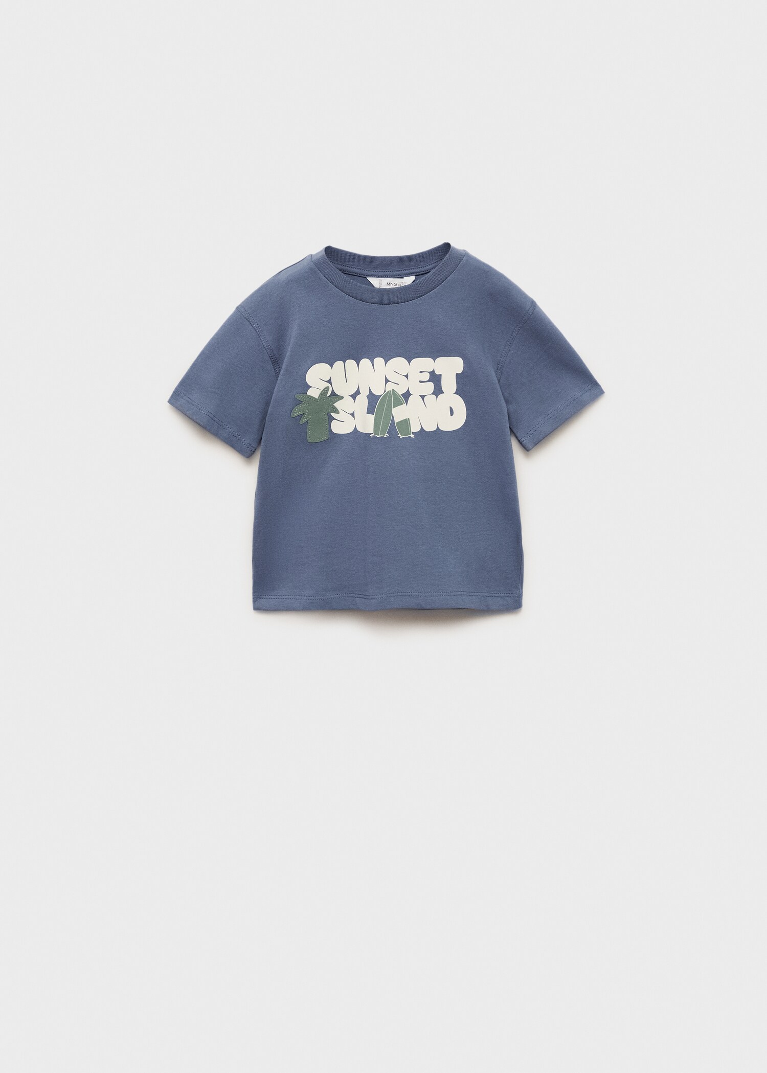 Tricou cu imprimeu și mânecă scurtă - Articol fără model