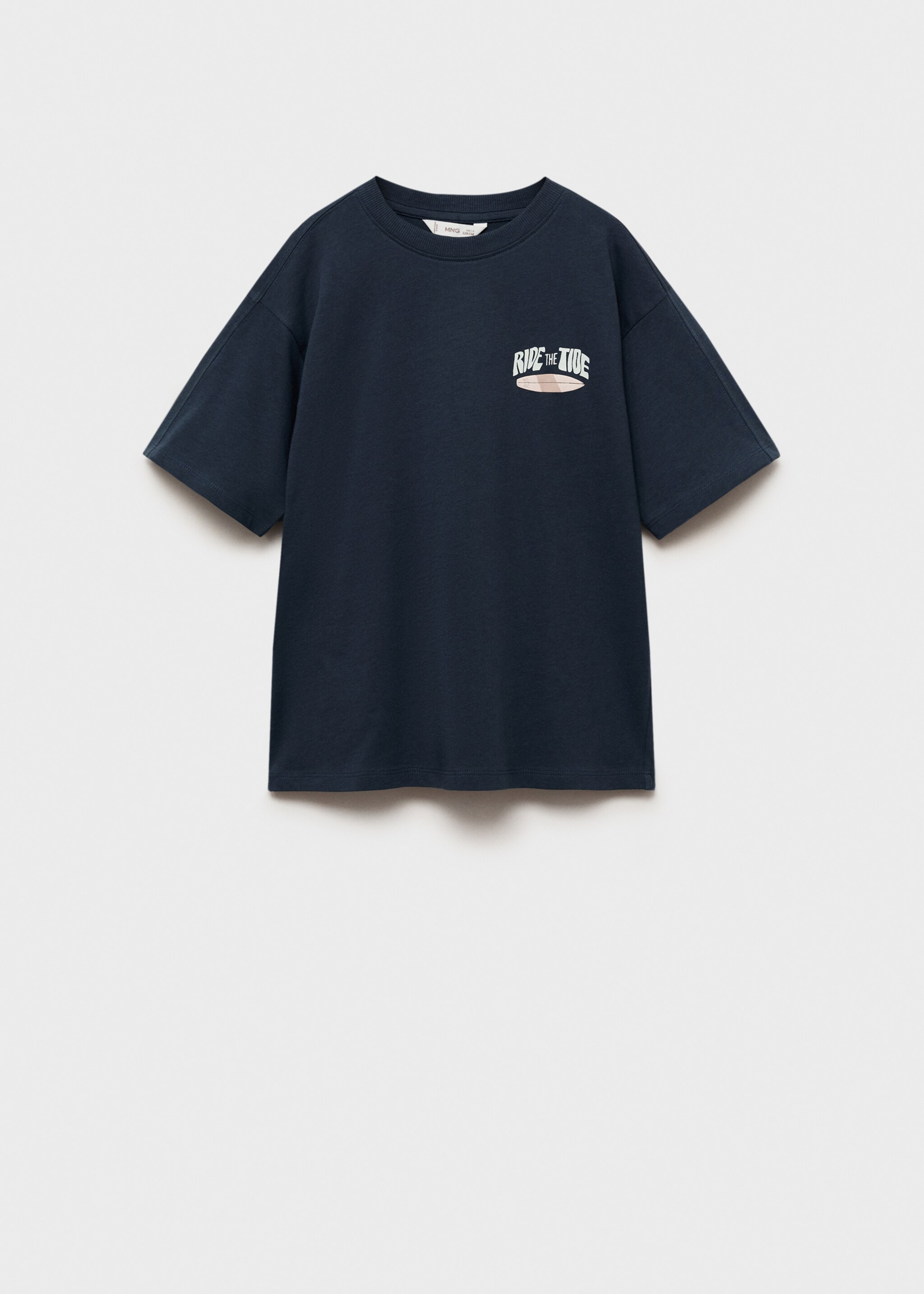Embossed cotton t-shirt - Article without model