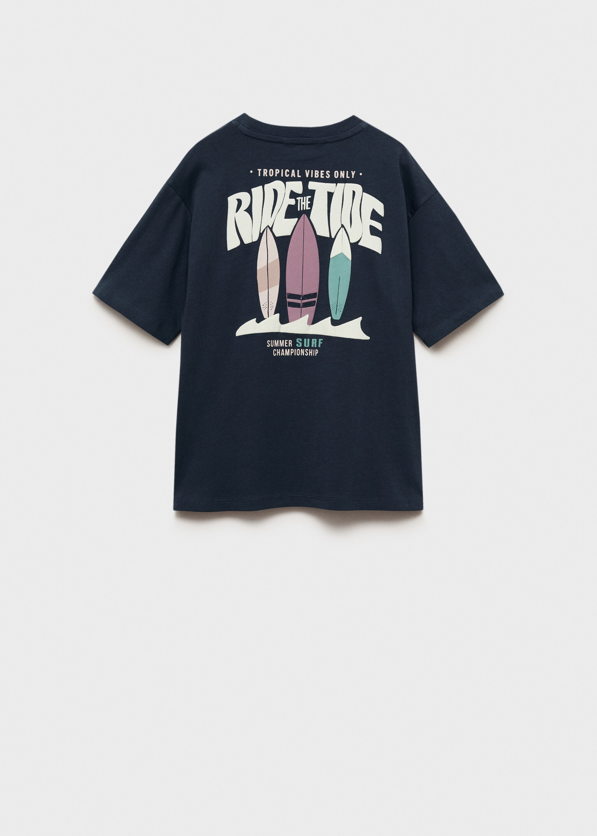 Embossed cotton t-shirt - Reverse of the article