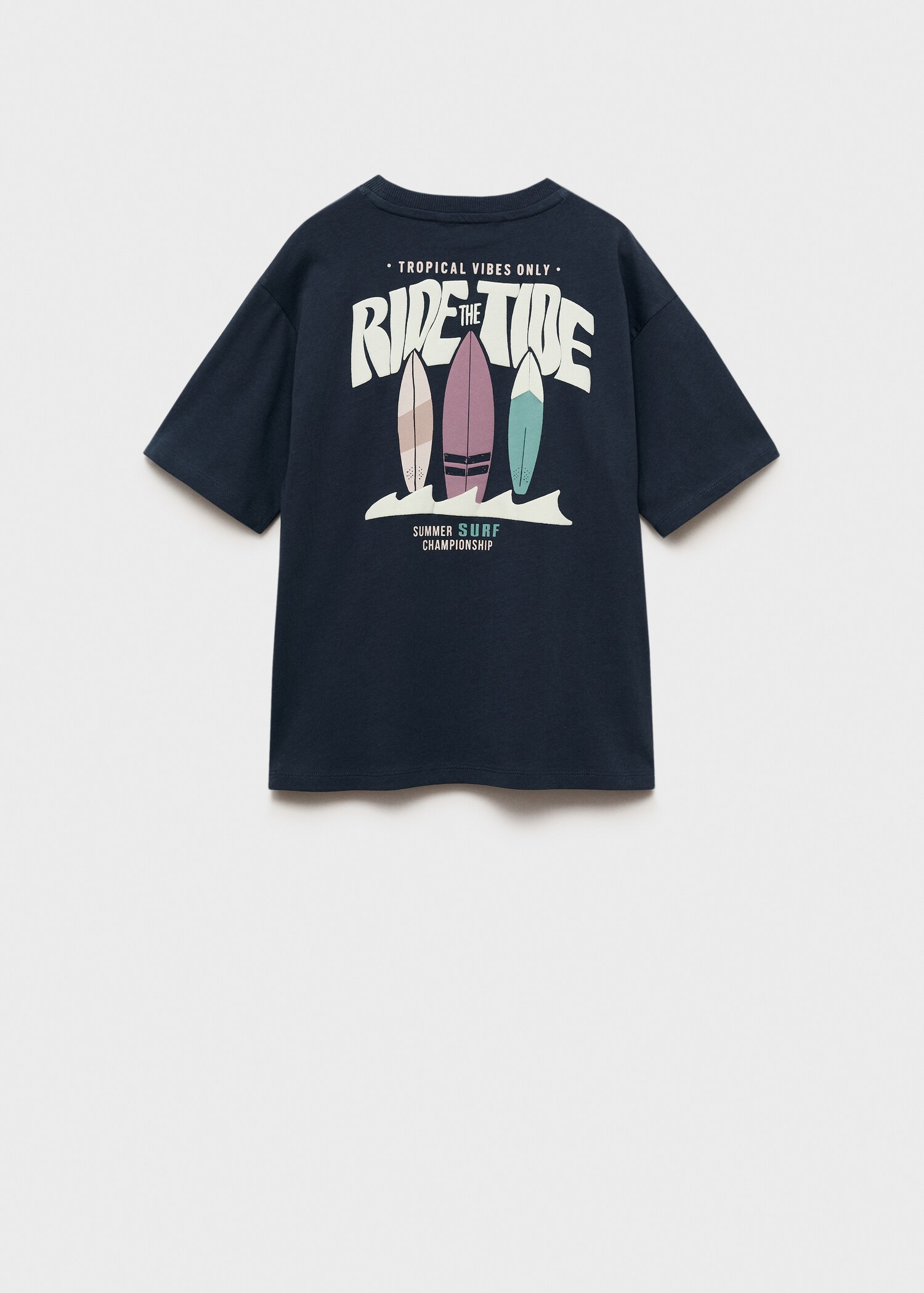Embossed cotton t-shirt - Reverse of the article