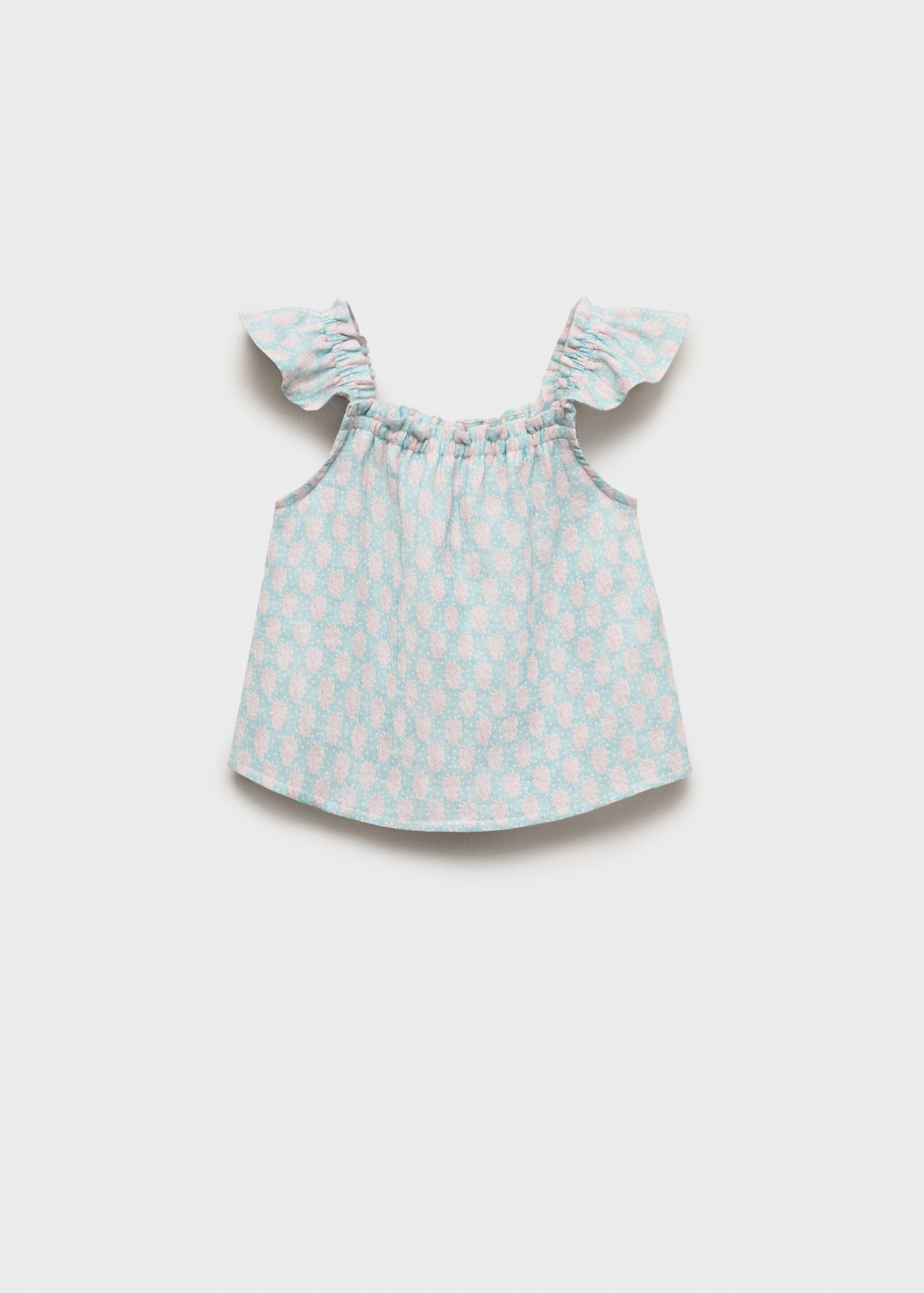 Ruffles printed blouse - Reverse of the article