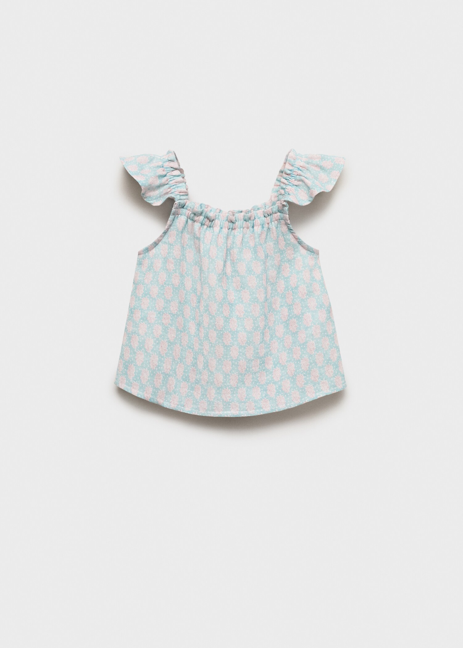 Ruffles printed blouse - Reverse of the article