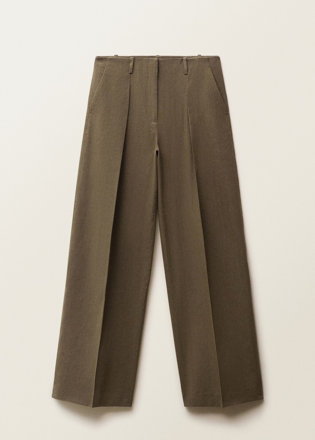 Seamless linen suit pants - Women | MANGO USA