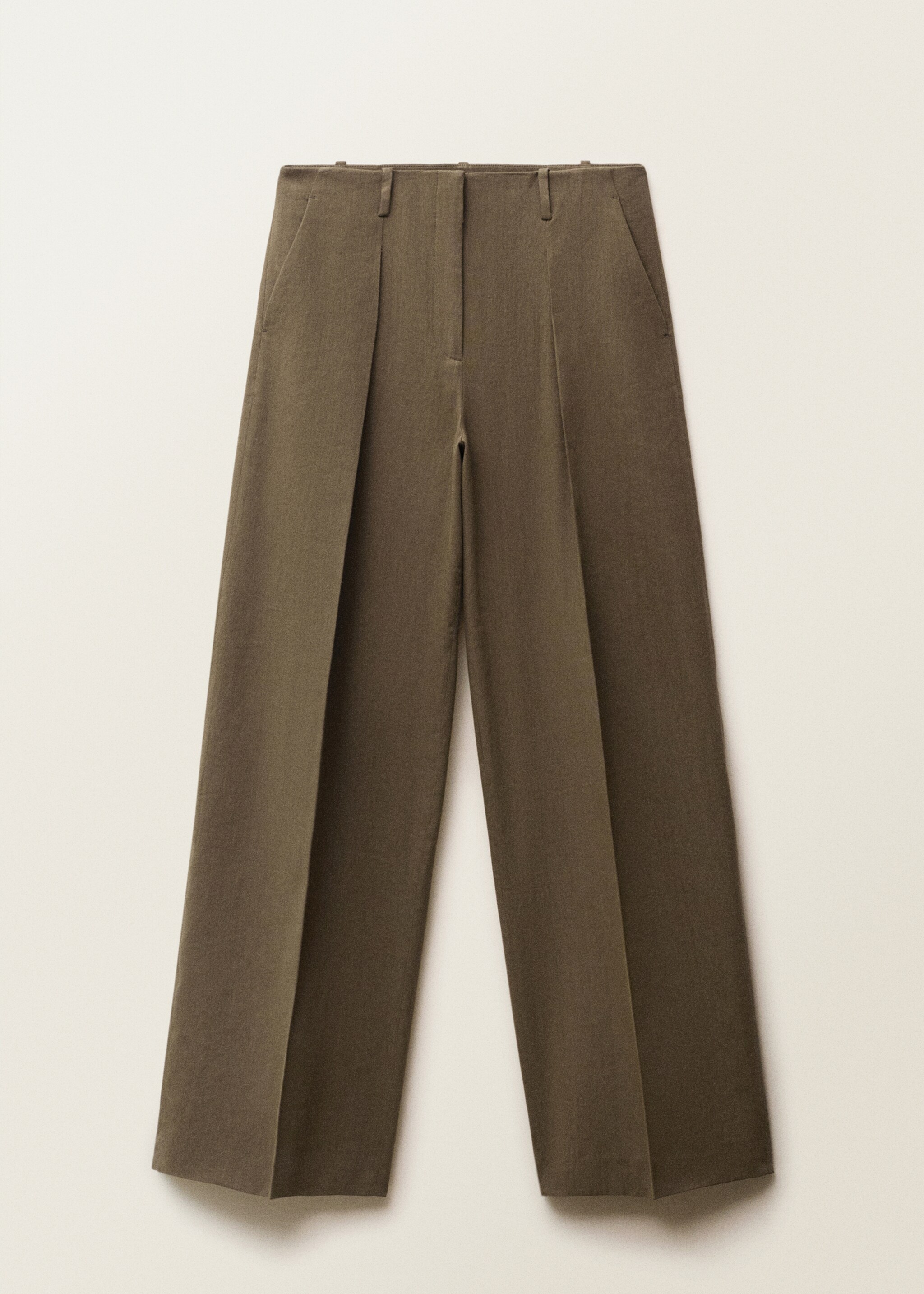 Seamless linen suit trousers - Article without model