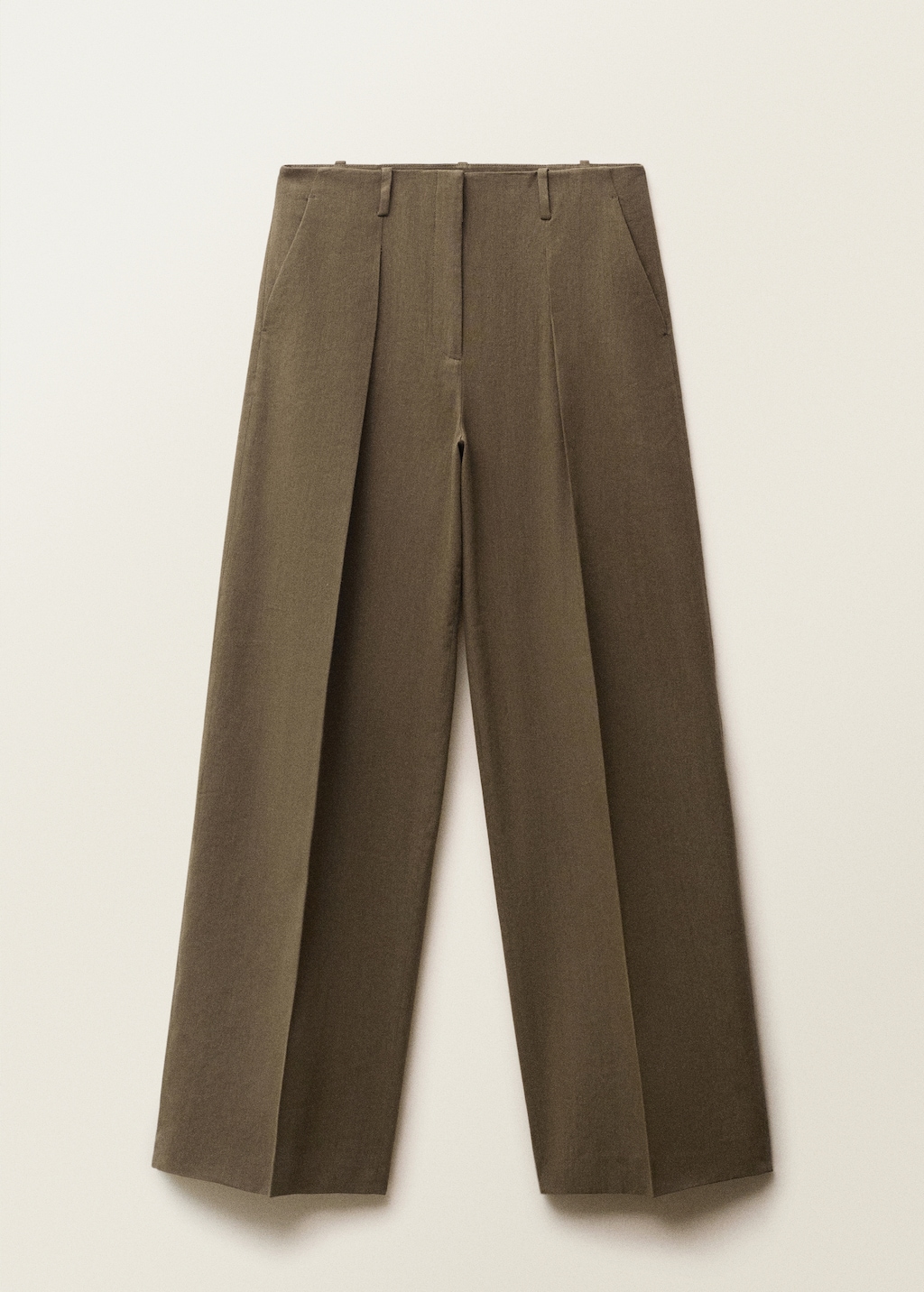 Seamless linen suit pants