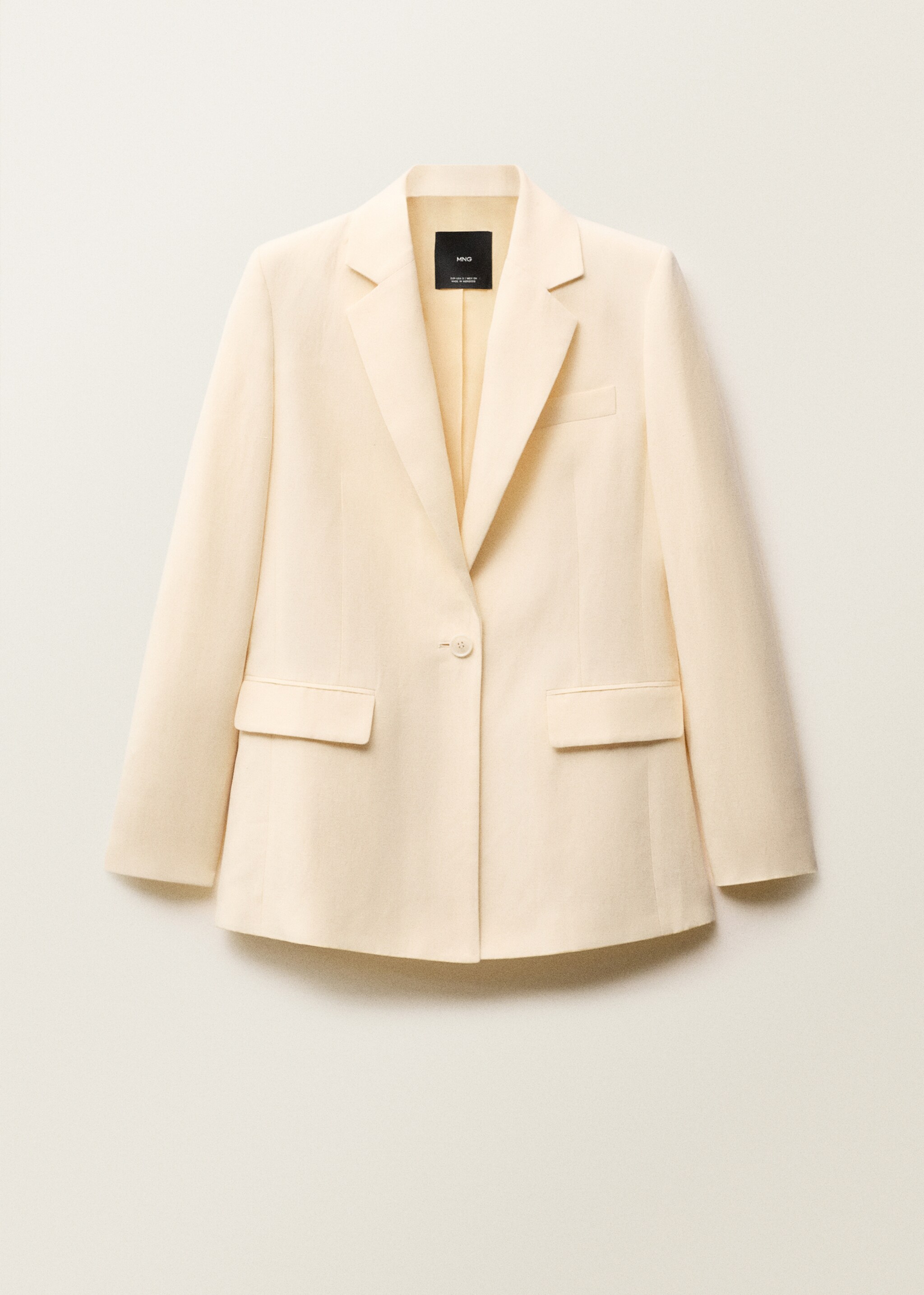 Linen-blend suit jacket - Article without model