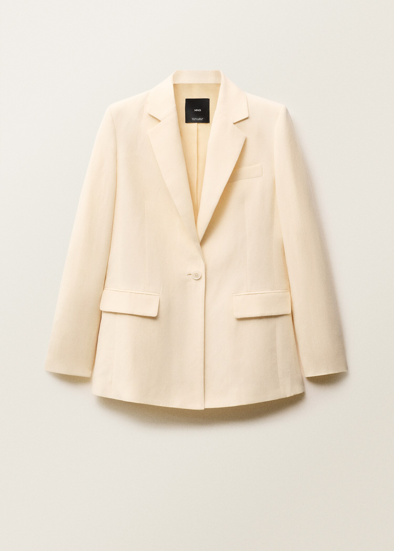 Blazer setelan campuran linen - Barang tanpa model