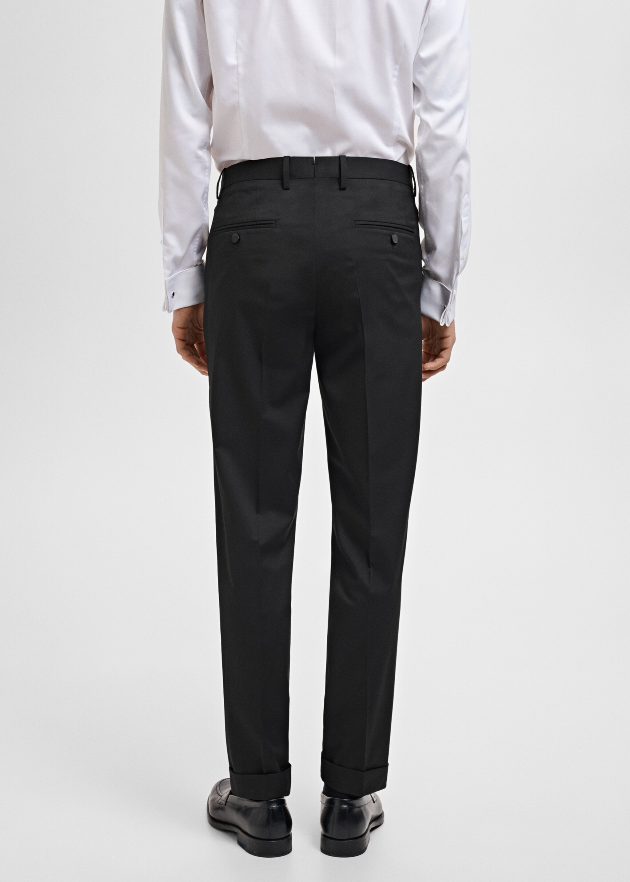 Straight-fit suit trousers - Reverse of the article