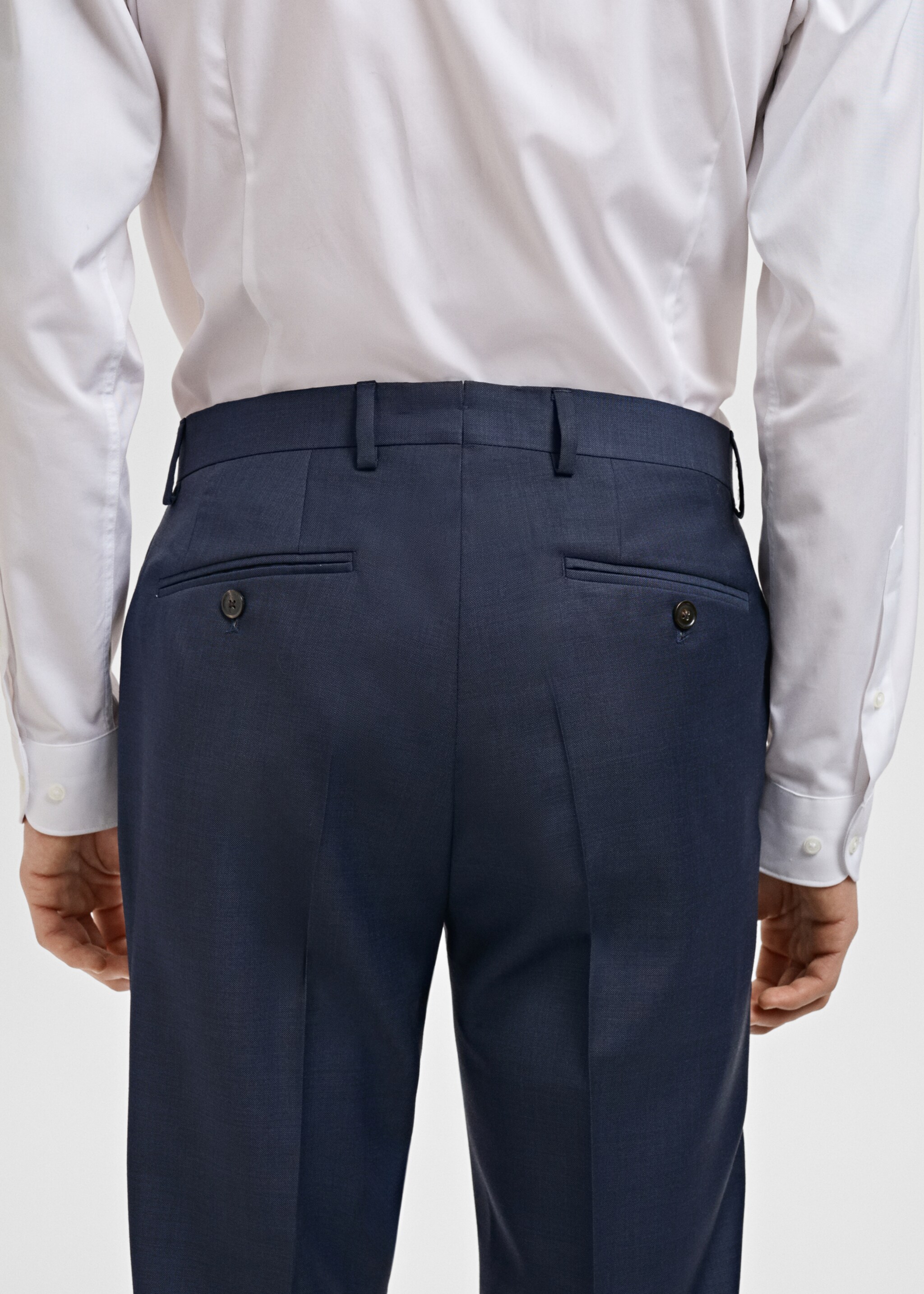 Venice 100% virgin wool suit trousers - Details of the article 2