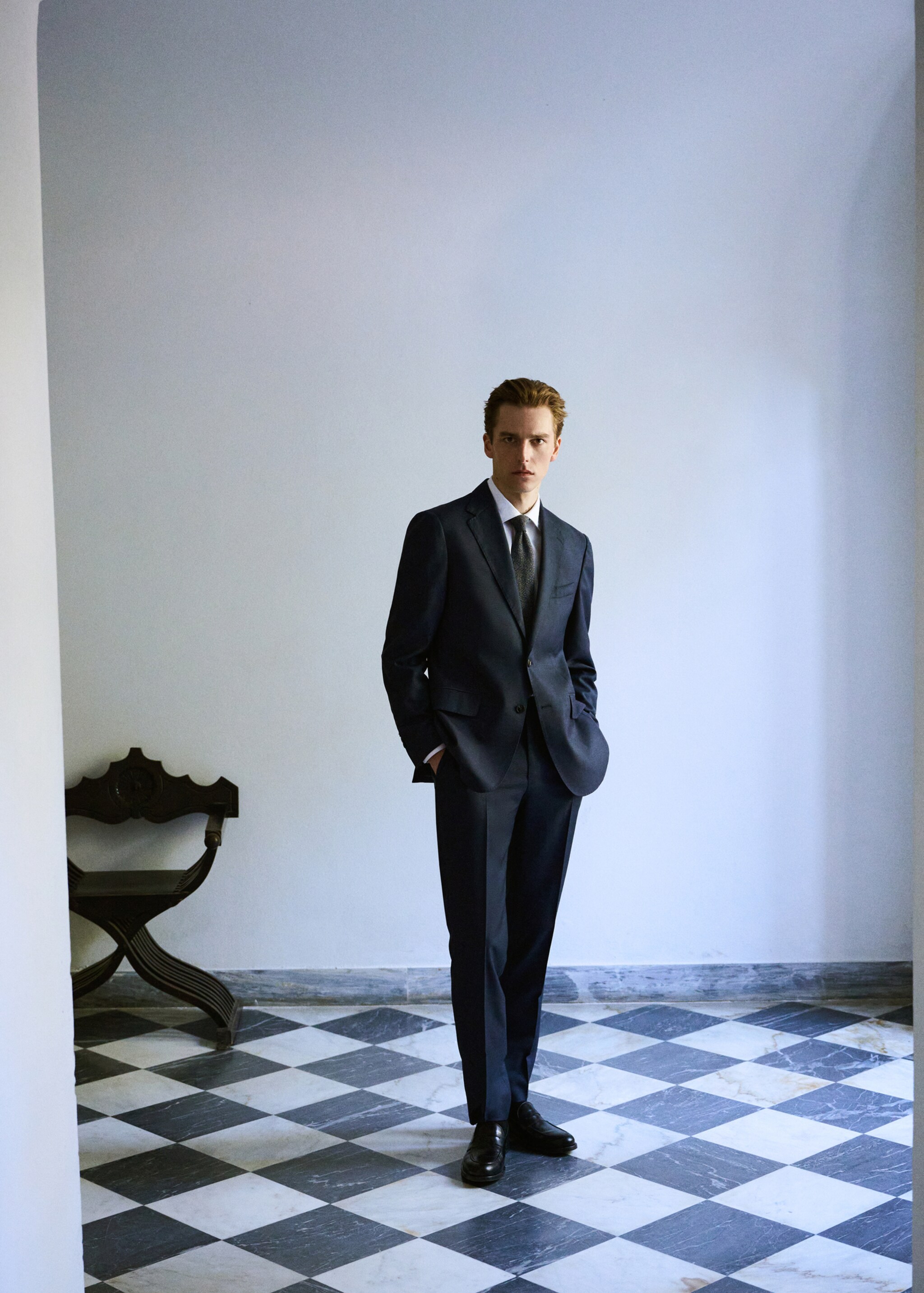 Venice 100% virgin wool suit trousers - Details of the article 3