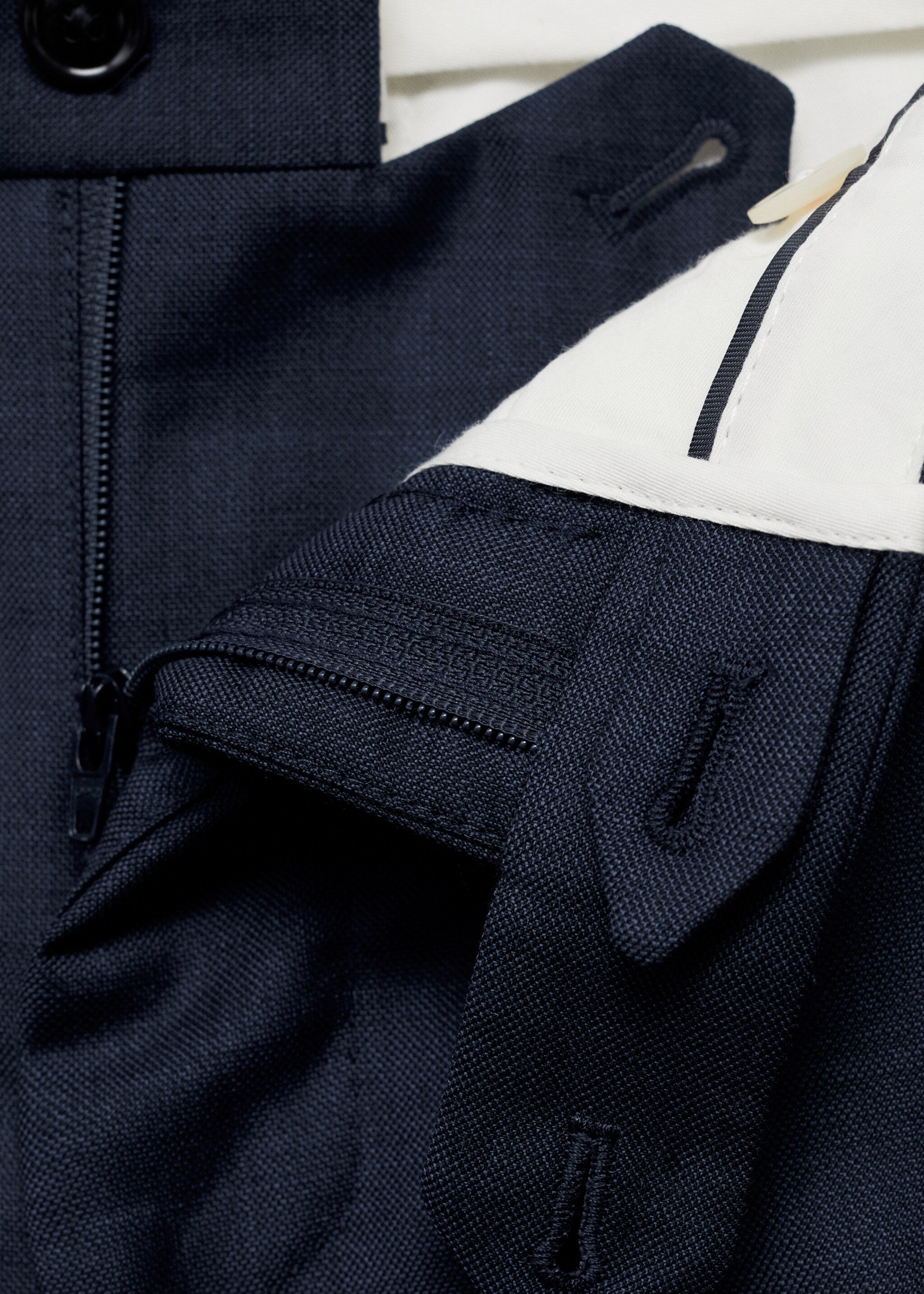 Venice 100% virgin wool suit trousers - Details of the article 8
