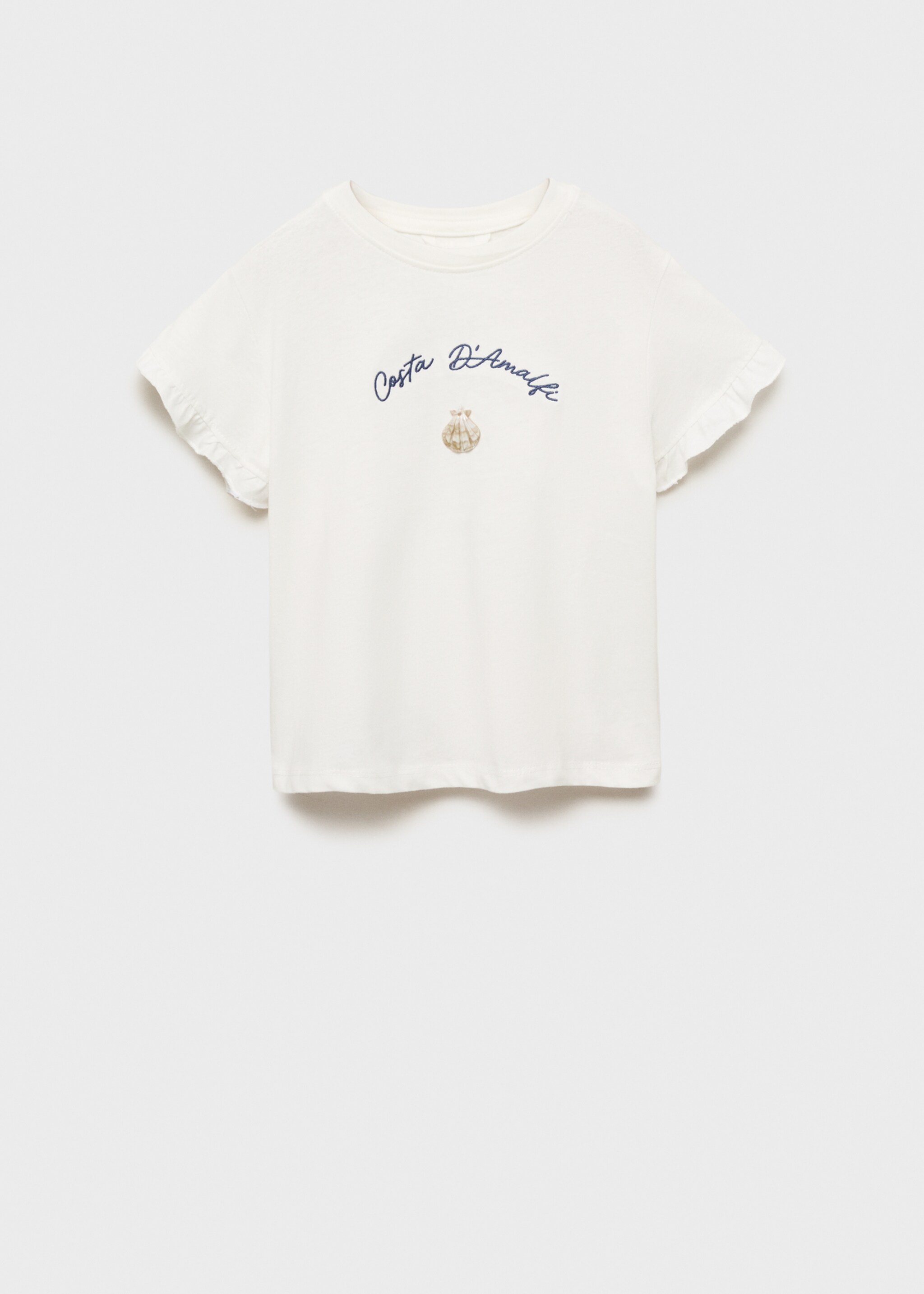 Ruffles embroidered  t-shirt - Article without model