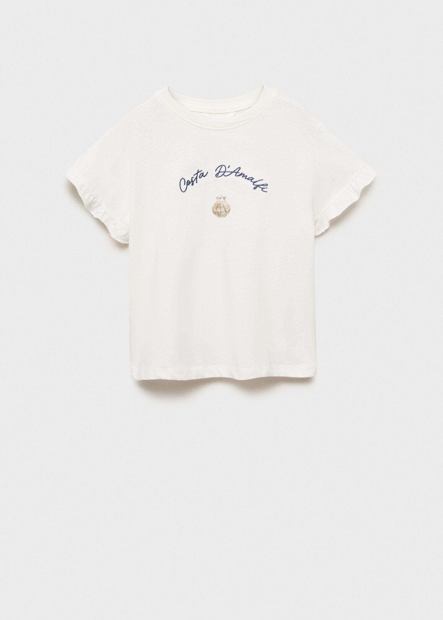 Ruffles embroidered  t-shirt - Article without model