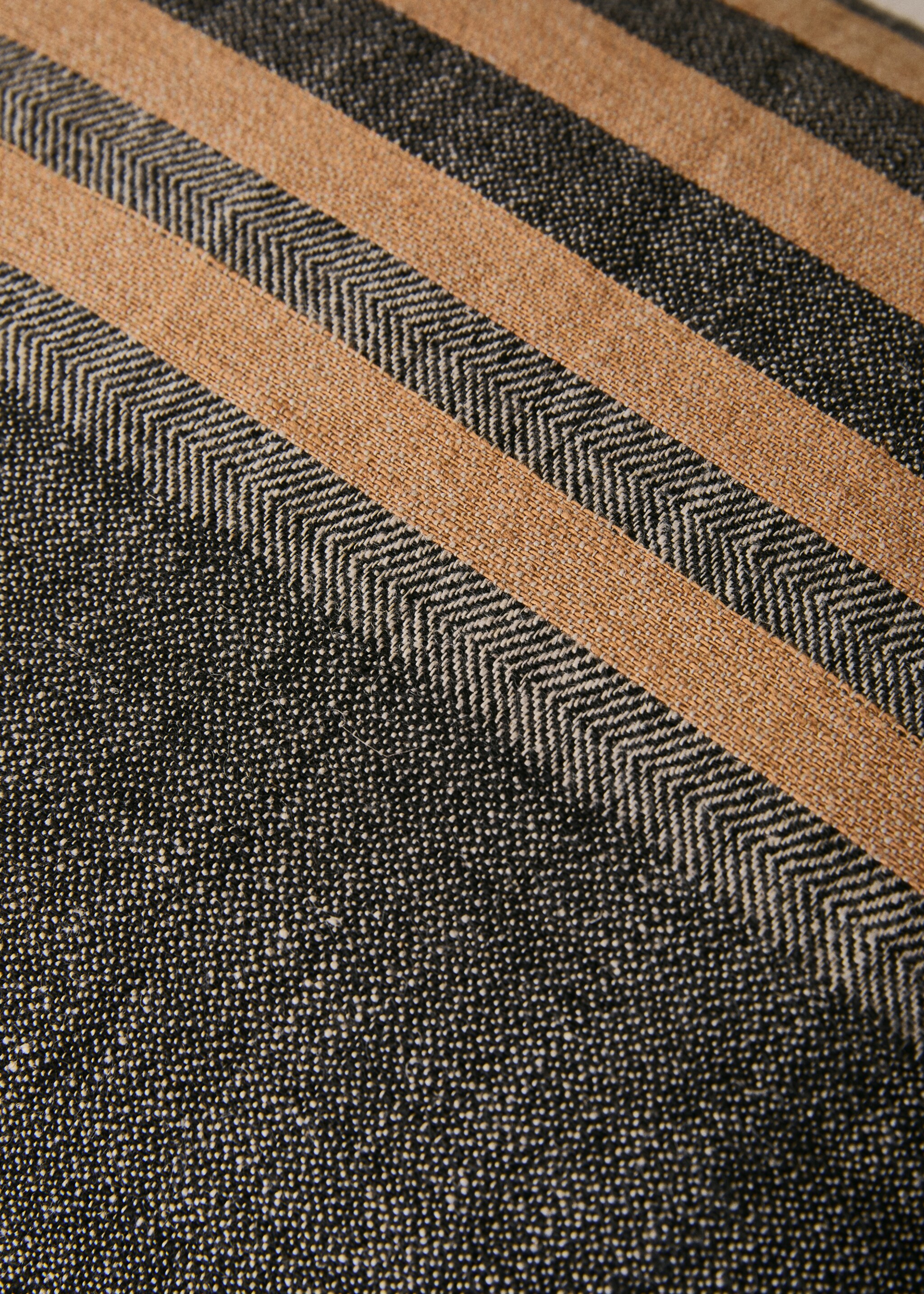 Dokuma çizgili keten yastık kılıfı 40x60 cm - Ürün detayı 1