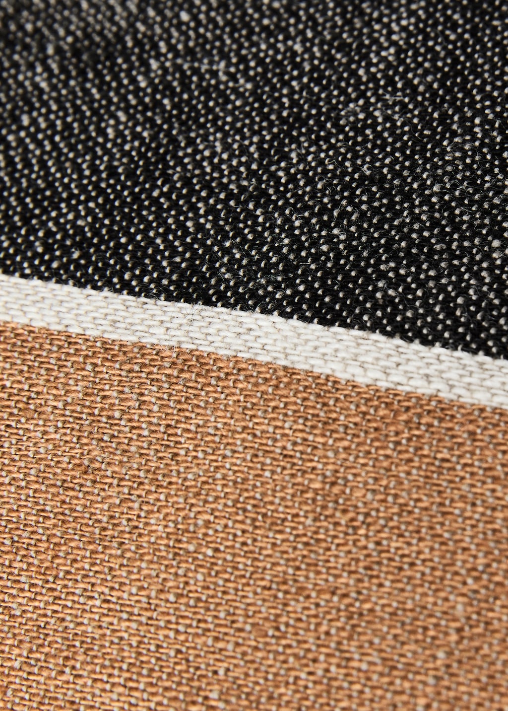 Linen woven striped cushion cover 30x50 cm