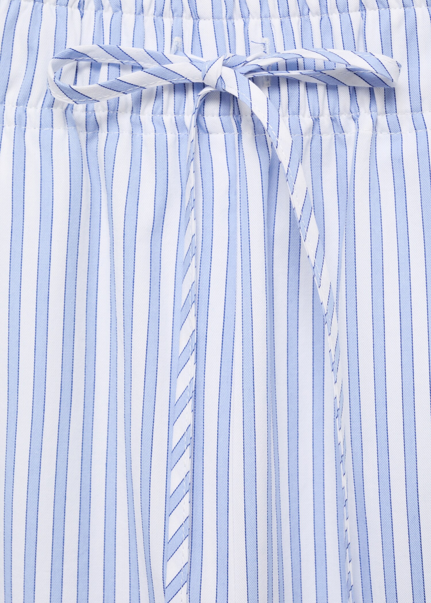 Striped poplin pants with pockets - Details of the article 8