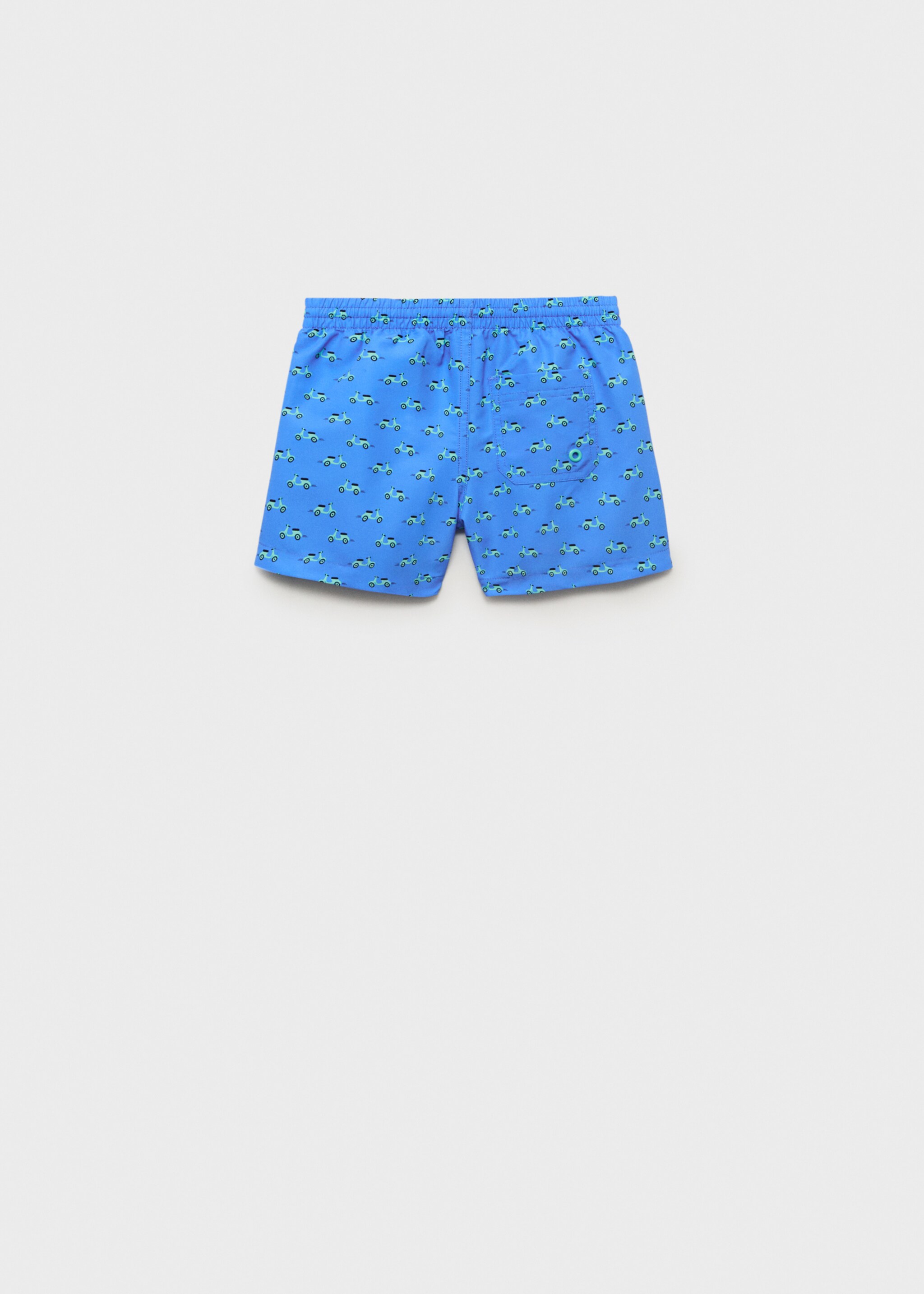 Printed swimming trunks - Reverse of the article