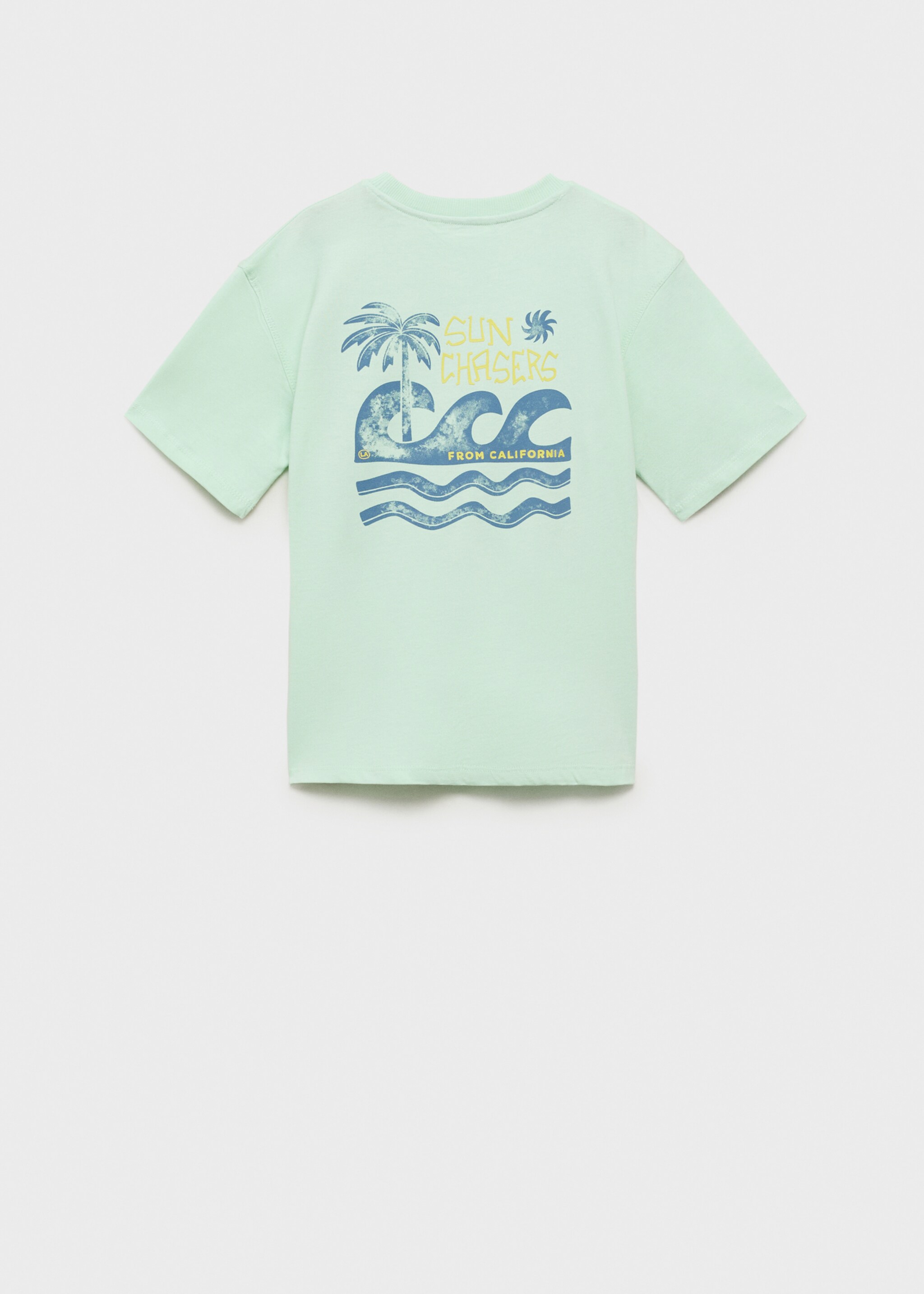 Tropical print T-shirt - Reverse of the article