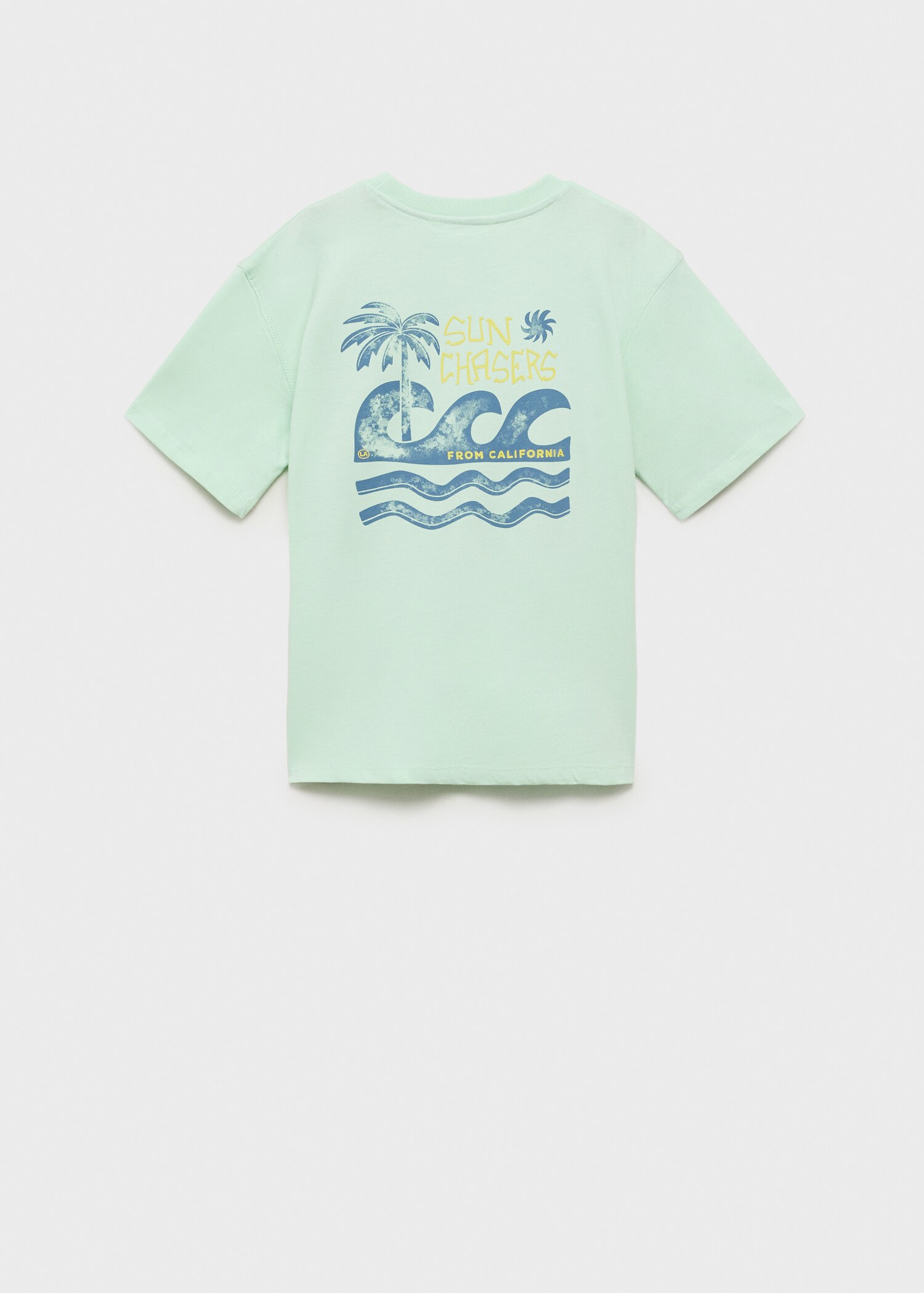 Tropical print T-shirt - Reverse of the article
