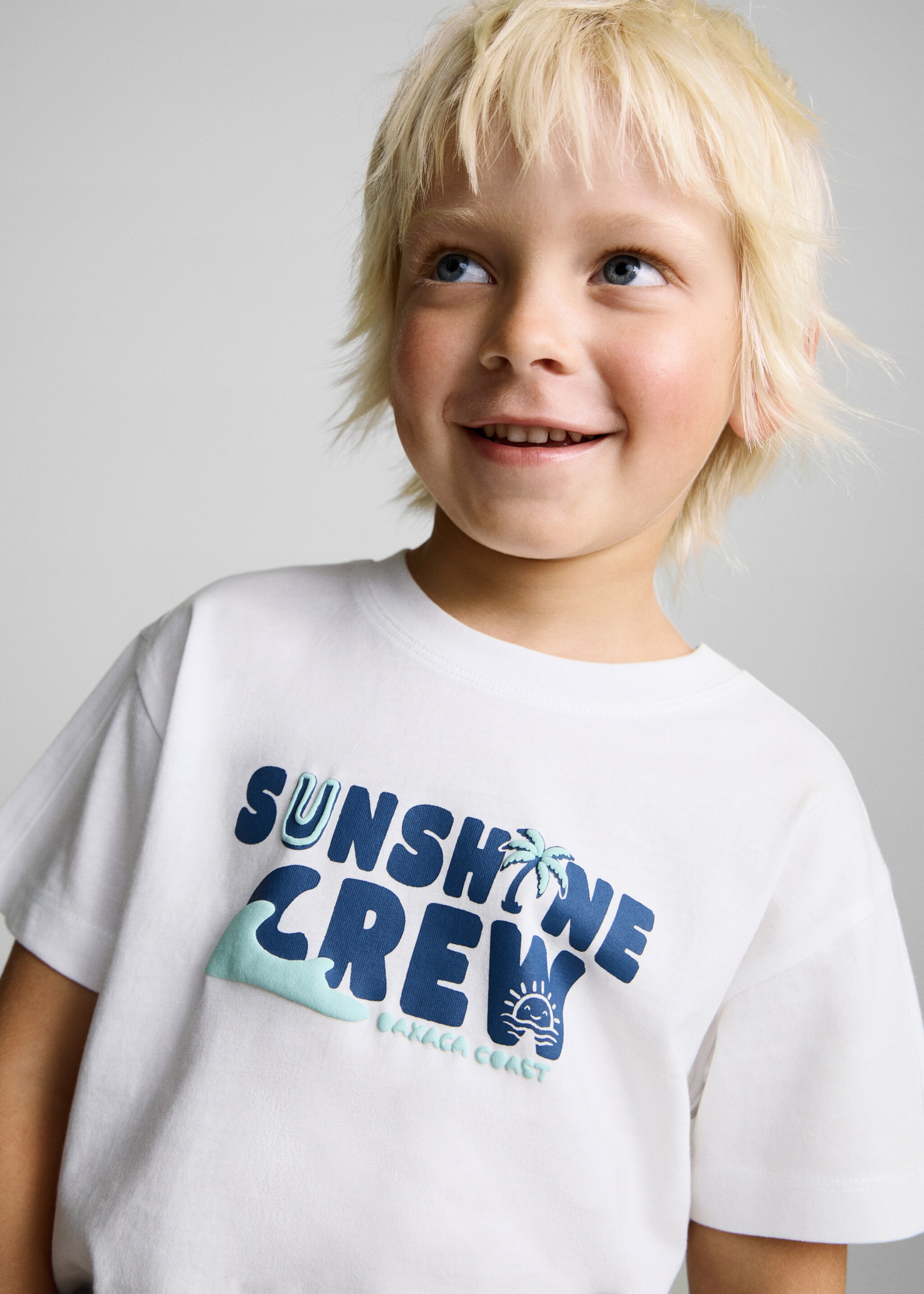 Printed cotton-blend t-shirt - Details of the article 1