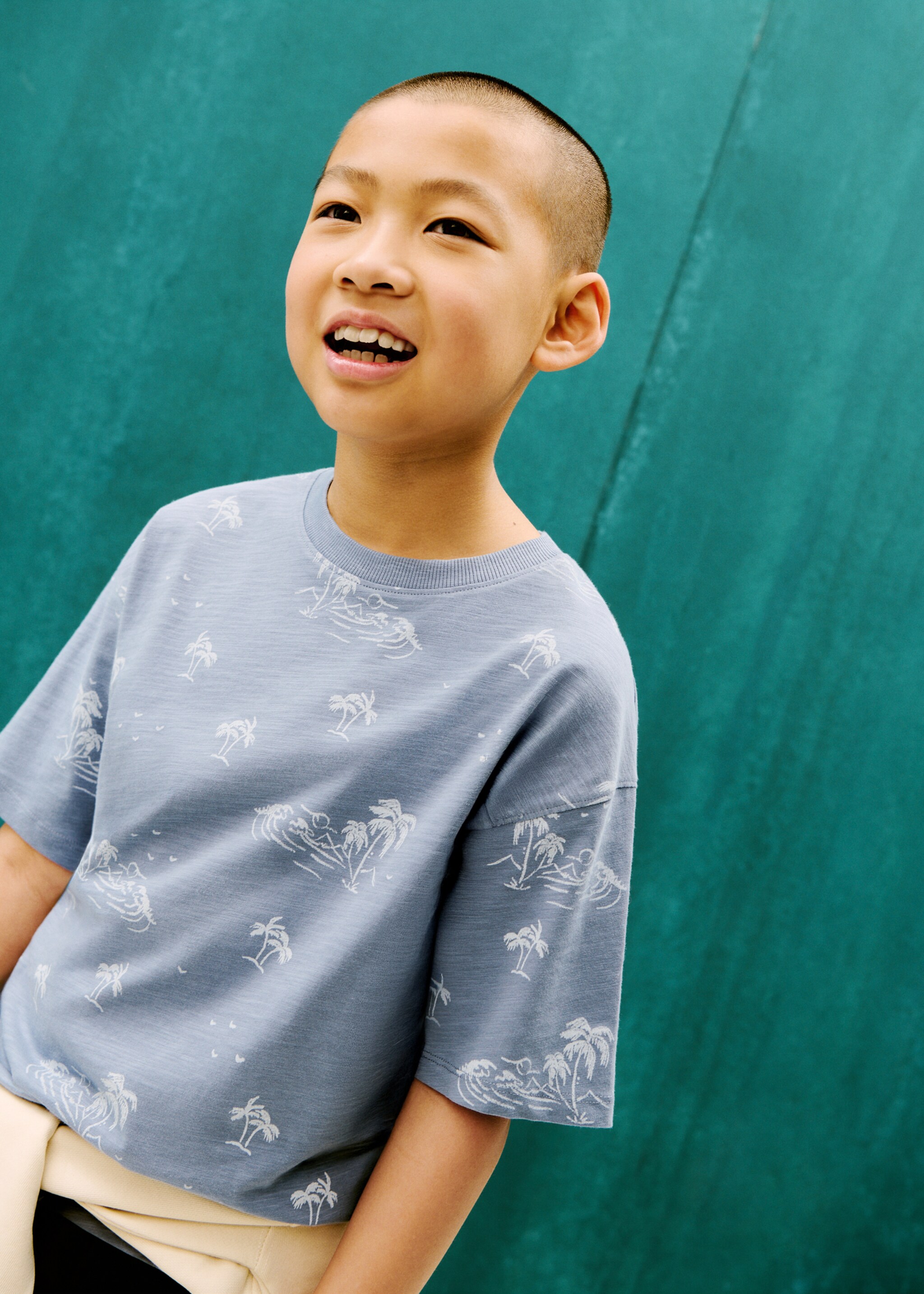 Palm print T-shirt - Details of the article 1
