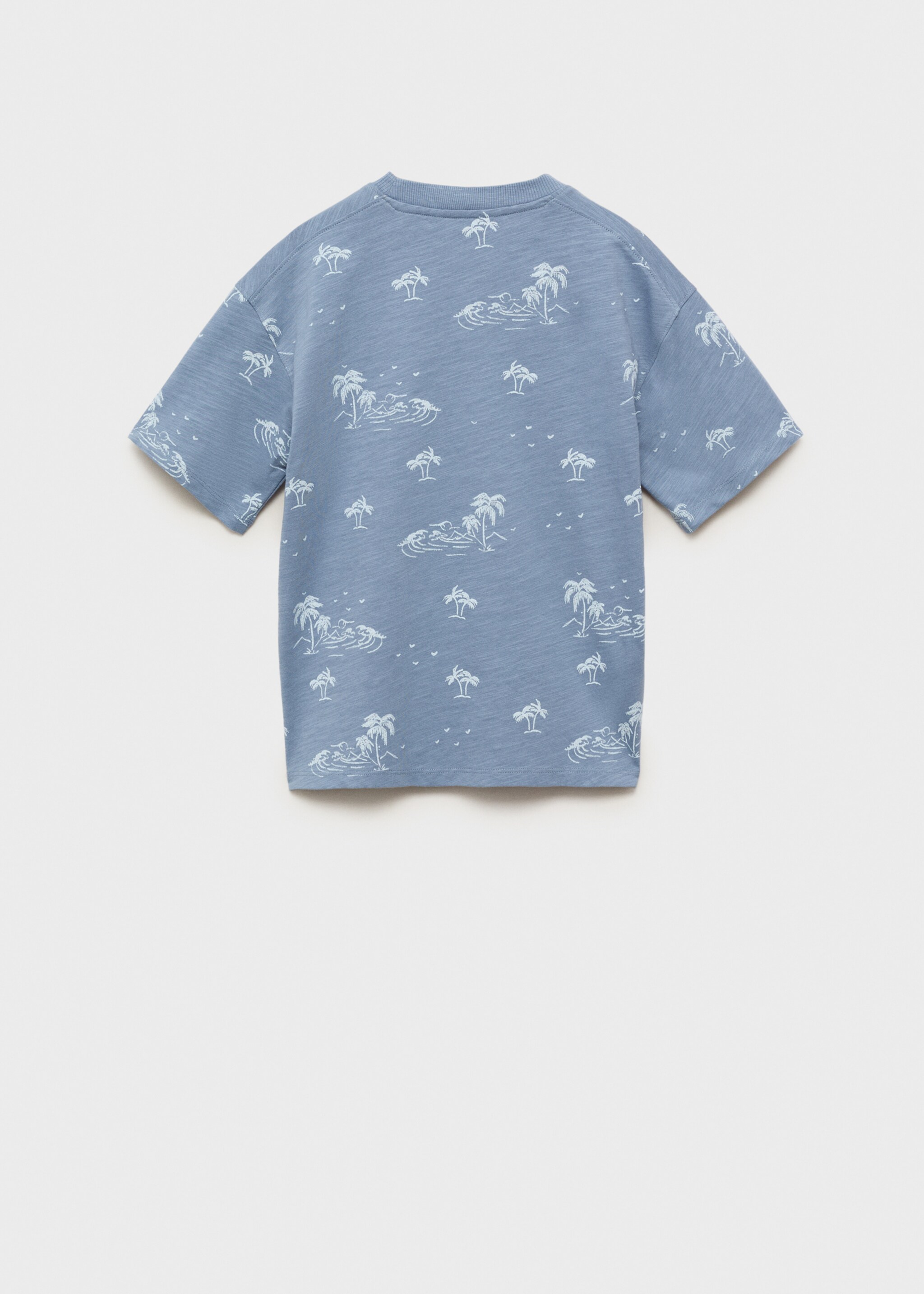 Palm print T-shirt - Reverse of the article