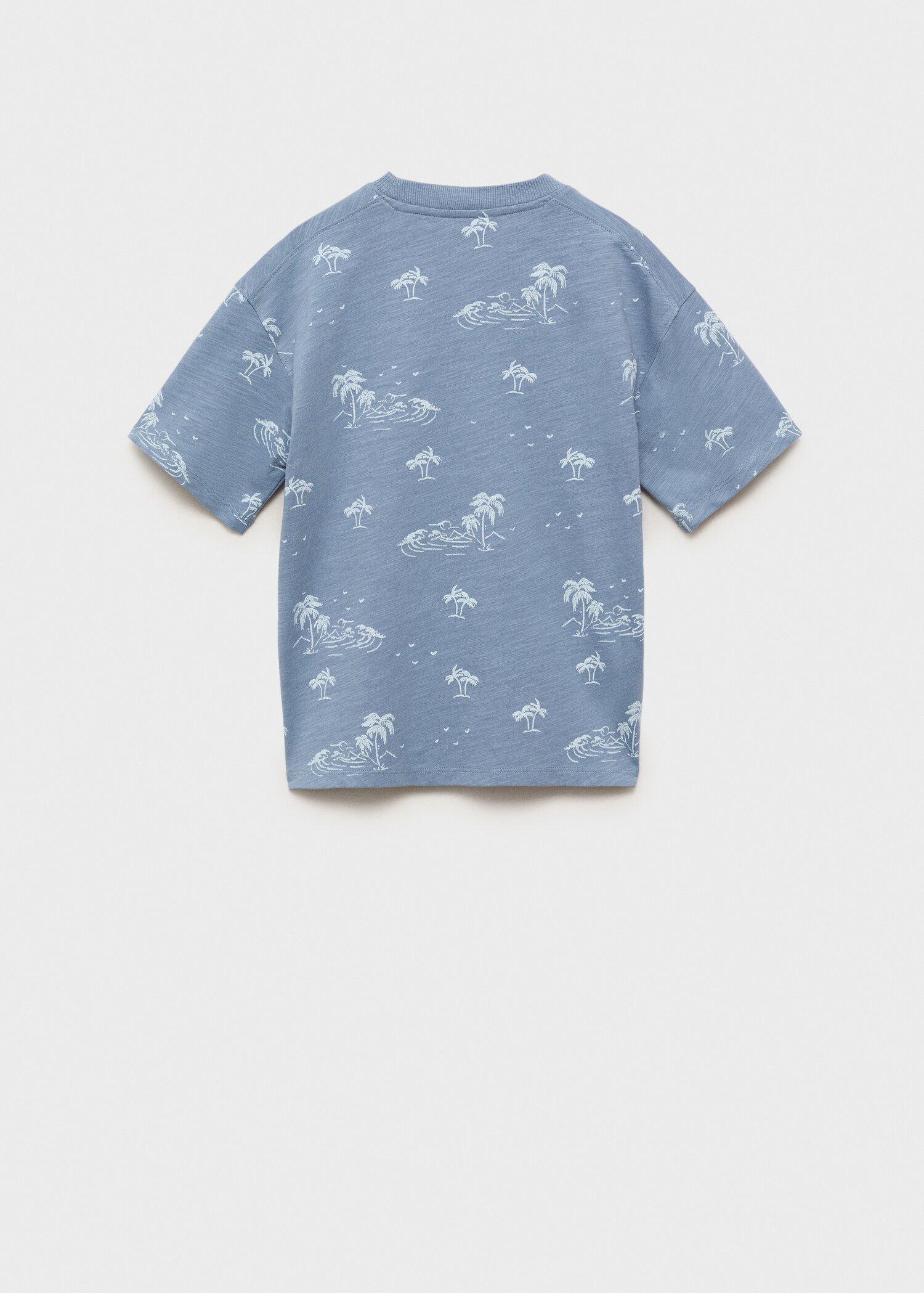 Palm print T-shirt - Reverse of the article