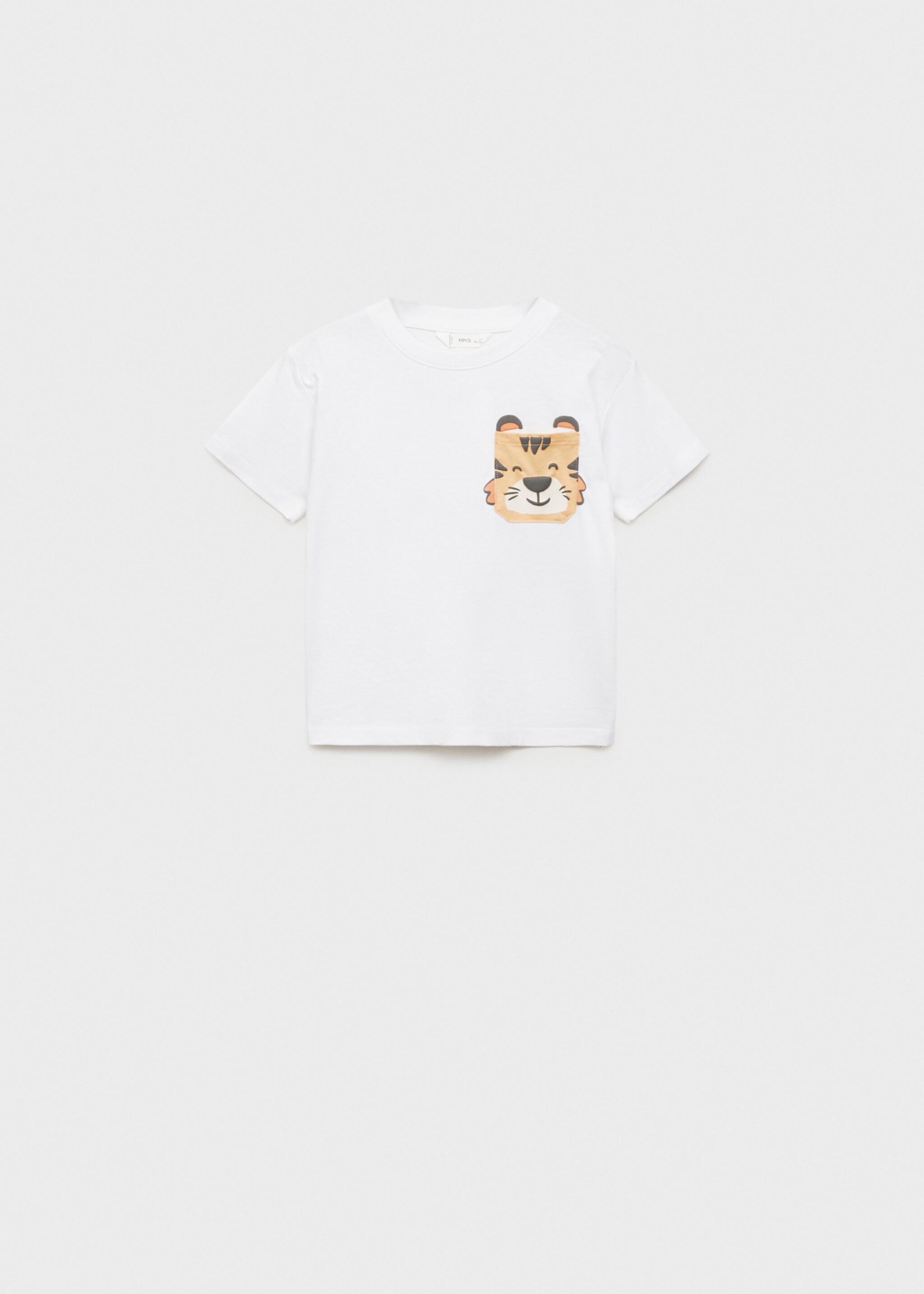 Chest-pocket printed T-shirt - Article without model