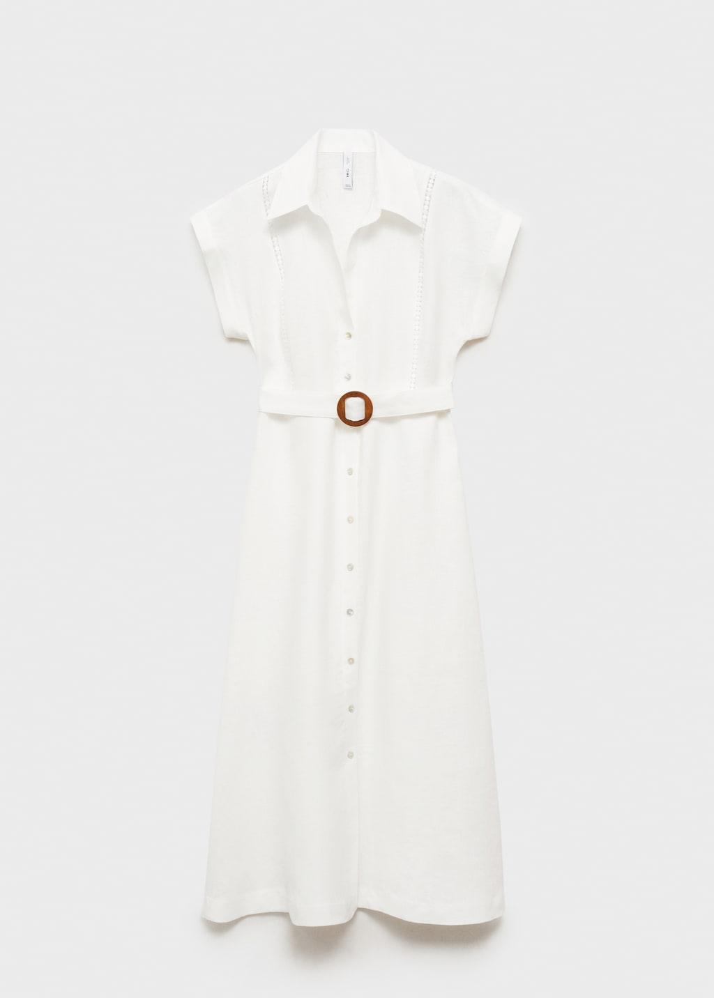 Belt linen dress - image 5
