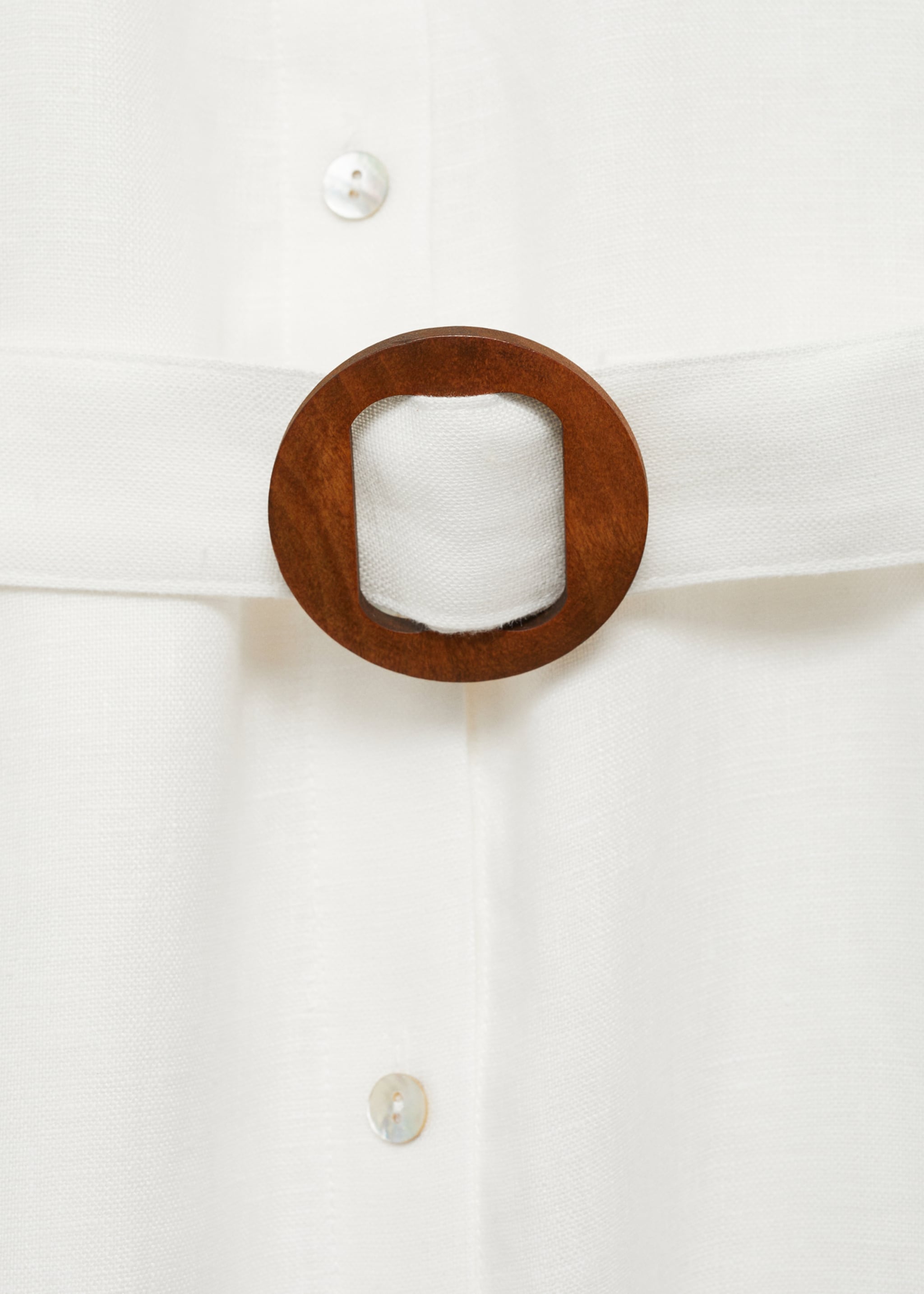 Vestido lino cinturón - Detalle del artículo 8
