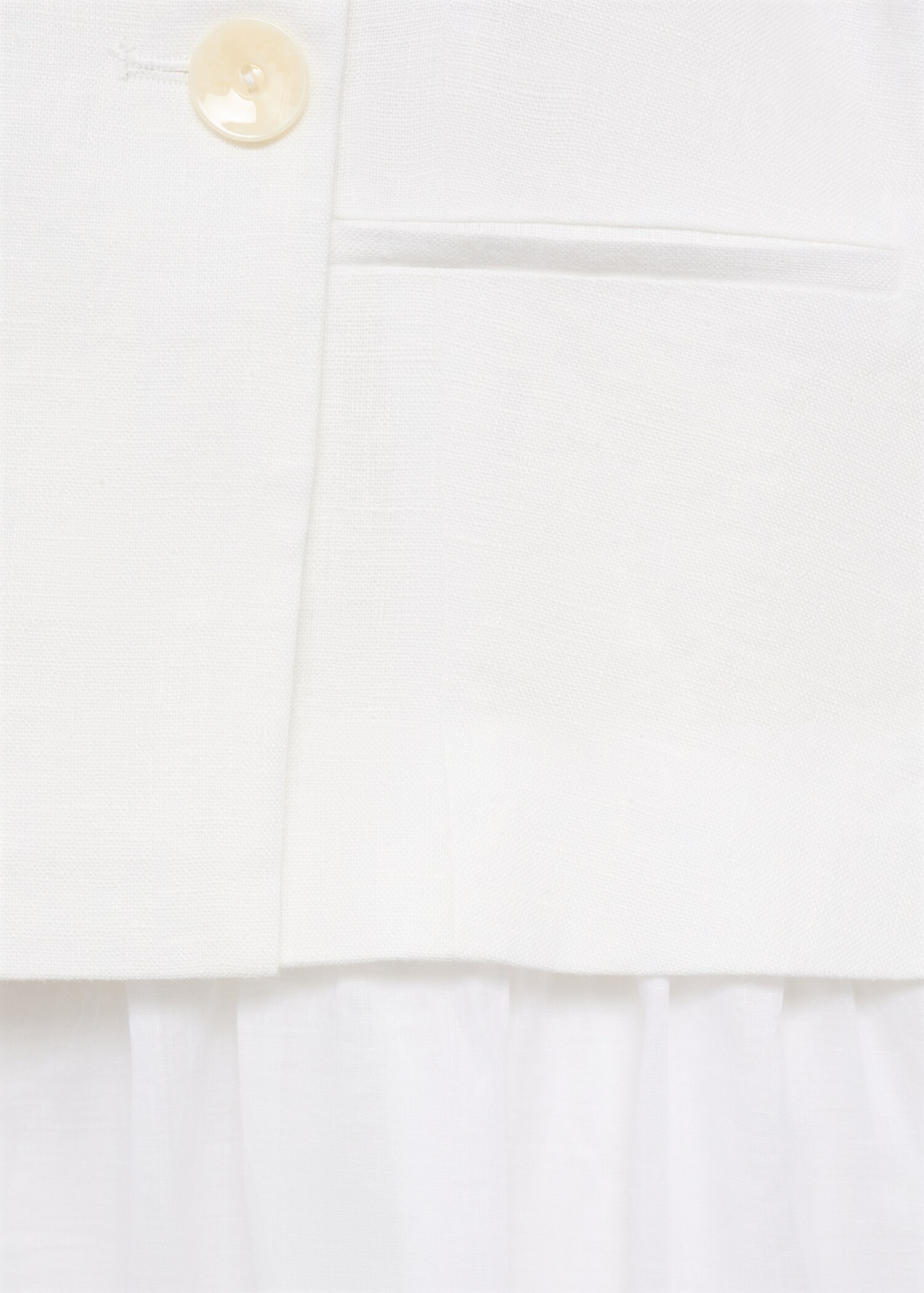 Linen and ramie dress with belt - Details of the article 0