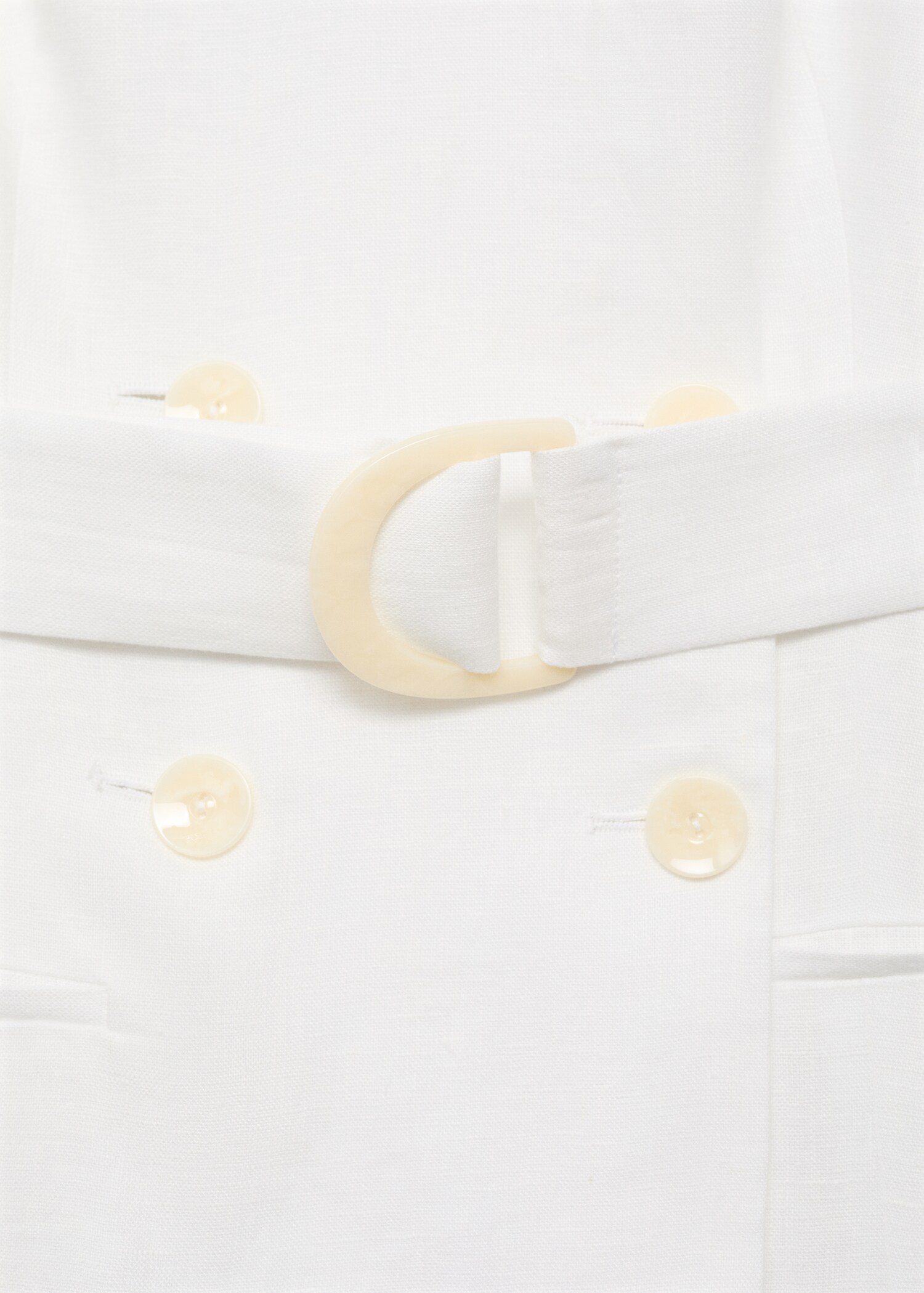 Linen and ramie dress with belt - Details of the article 8