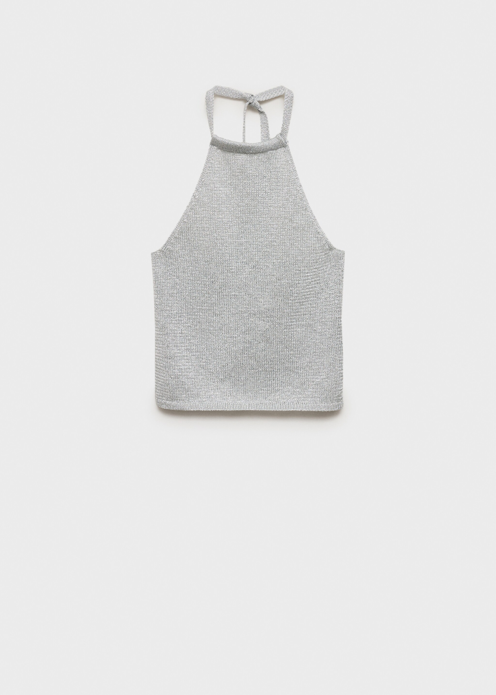 Halter-neck lurex knitted top - Article without model