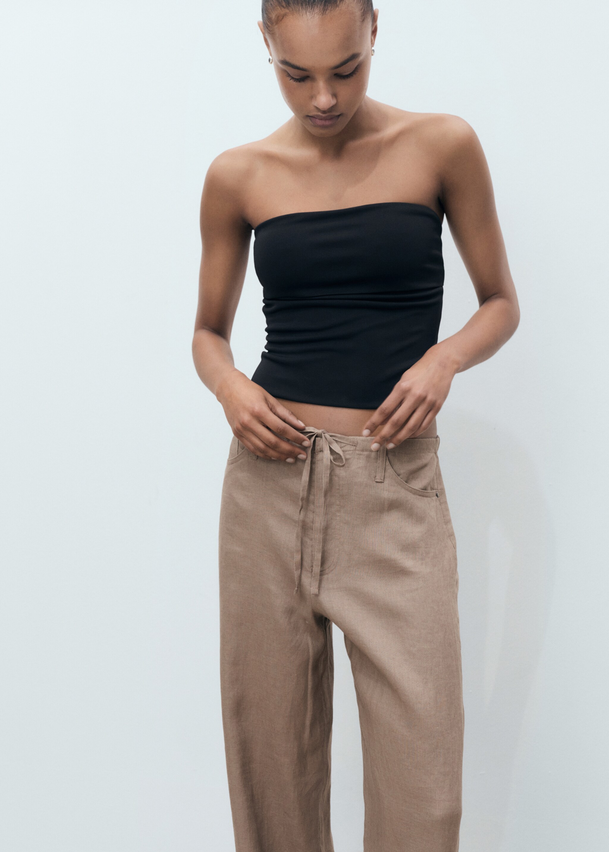 Wideleg-Leinenhose - Detail des Artikels 1