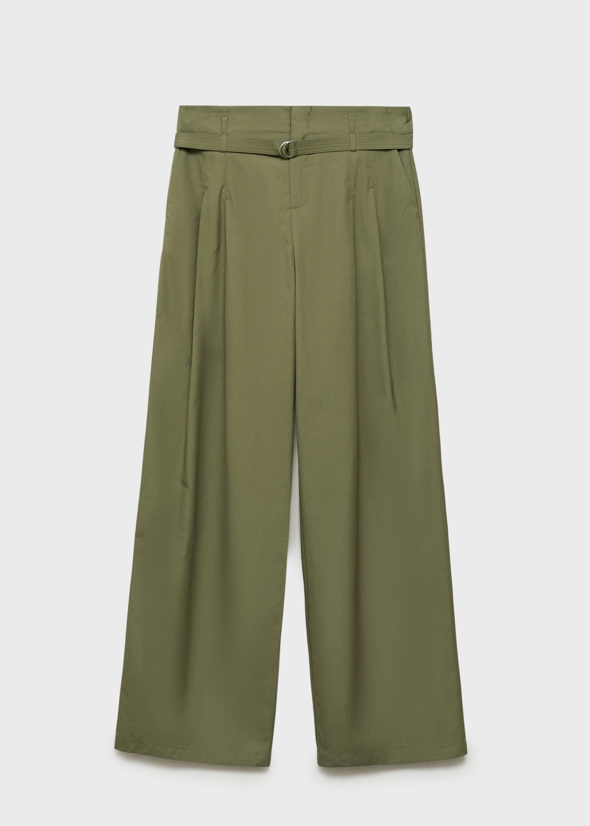 Wideleg trousers with belt - Article without model