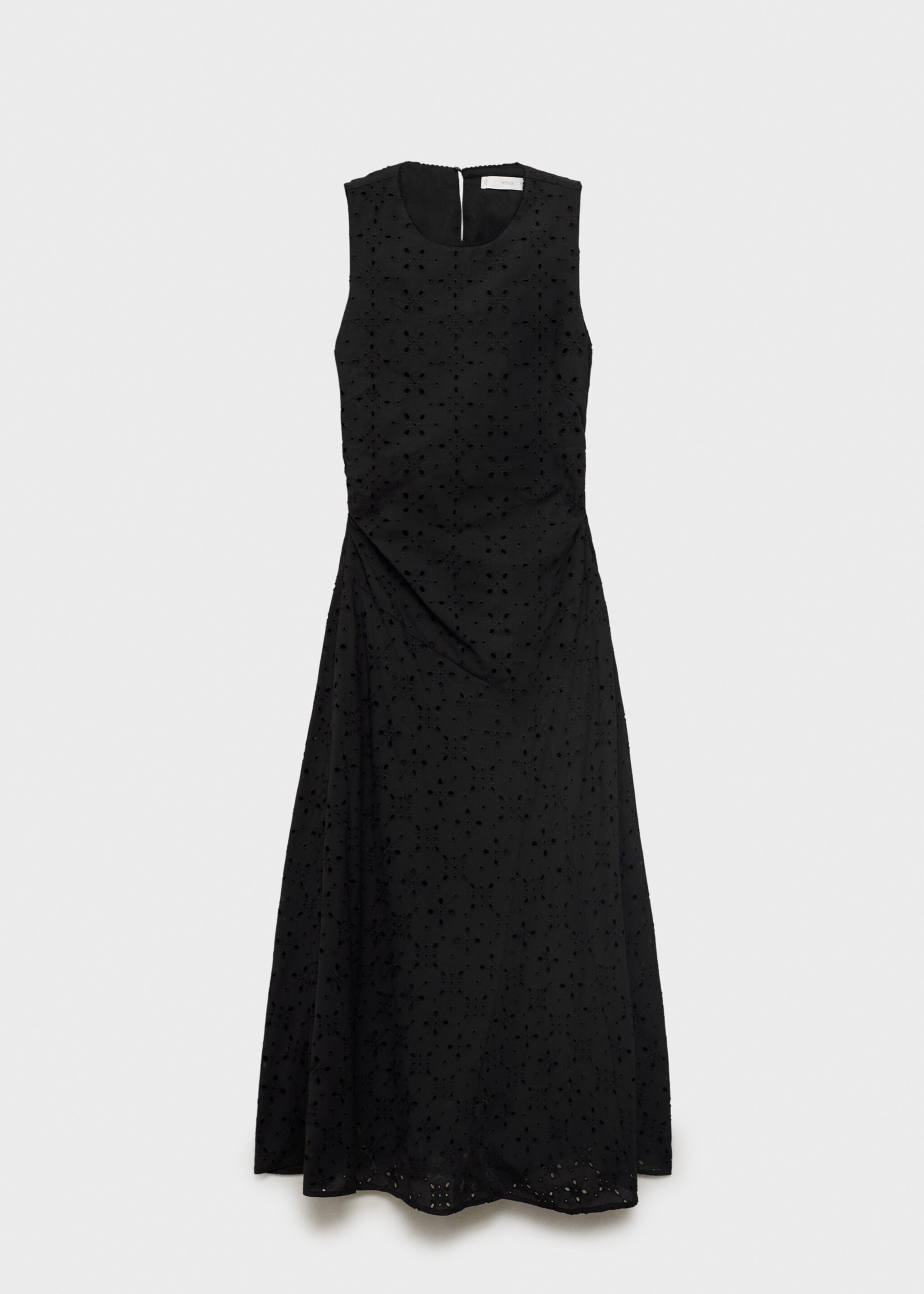 Midi dress with openwork embroidery motifs - Article without model