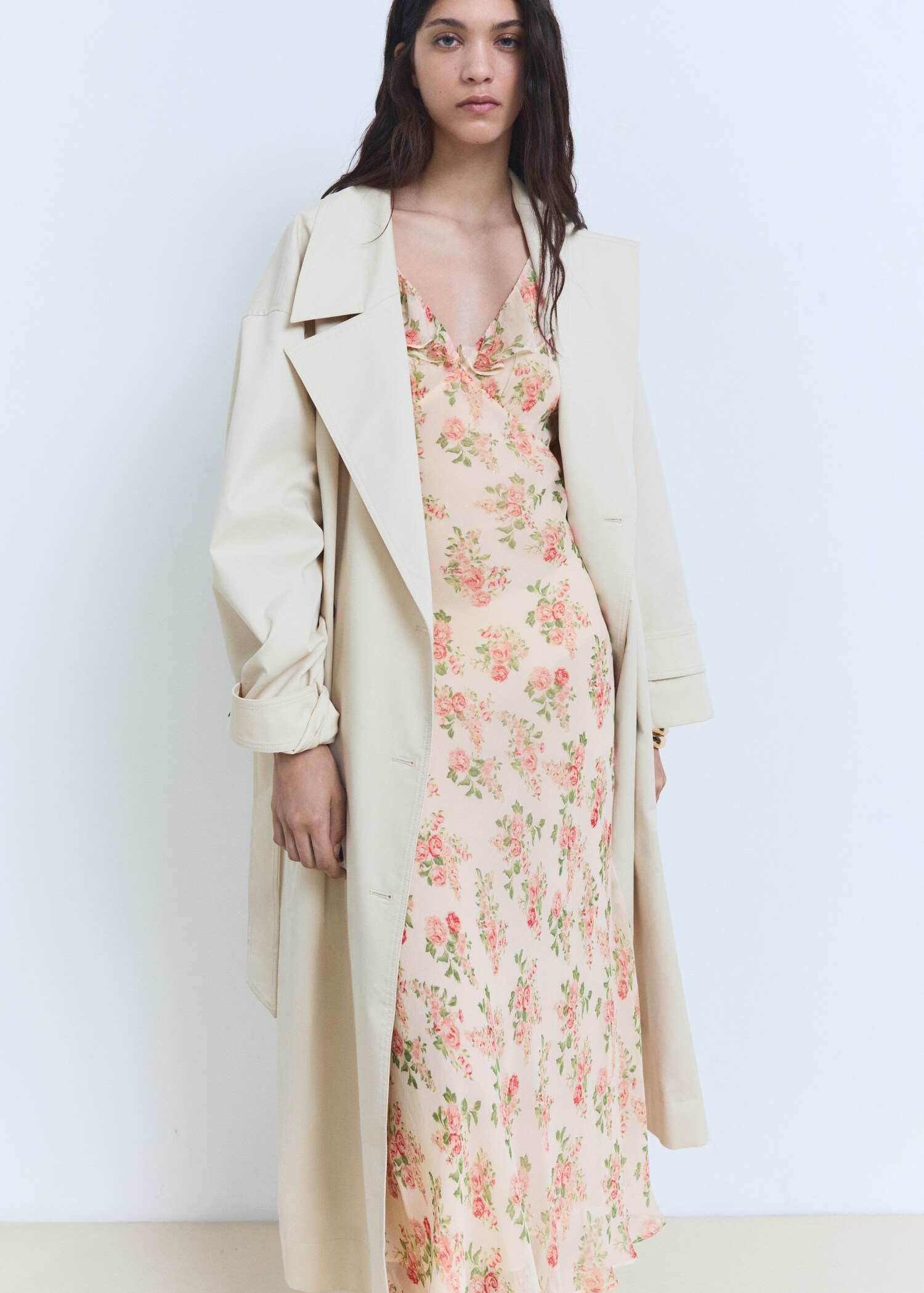 Vestido midi floral lazo - Detalle del artículo 2