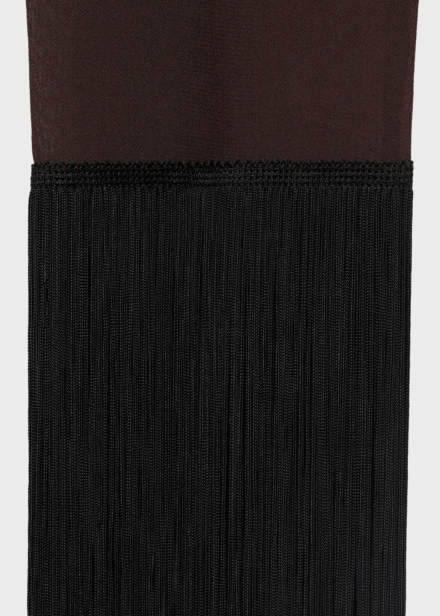Blouse asymétrique avec foulard et détails à franges - Détail de l'article 0