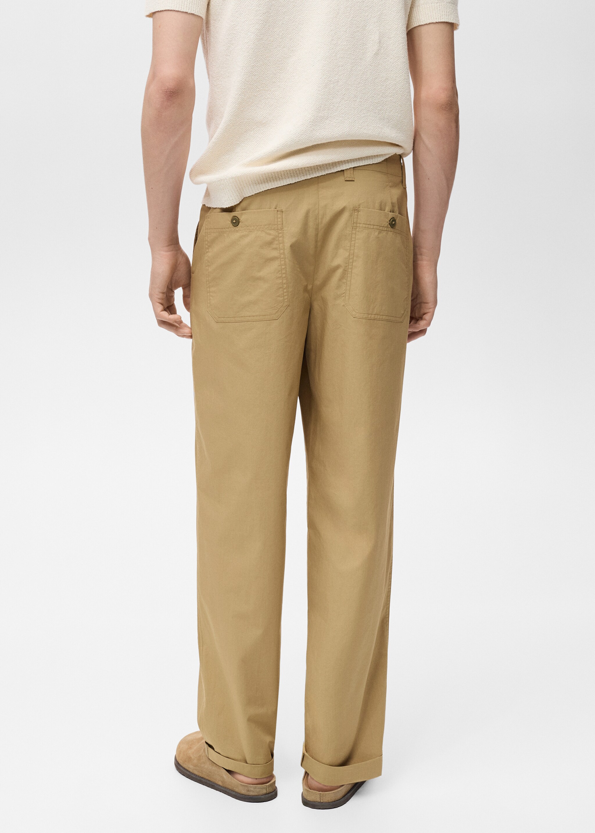 Pantalon droit 100 % coton - Verso de l’article
