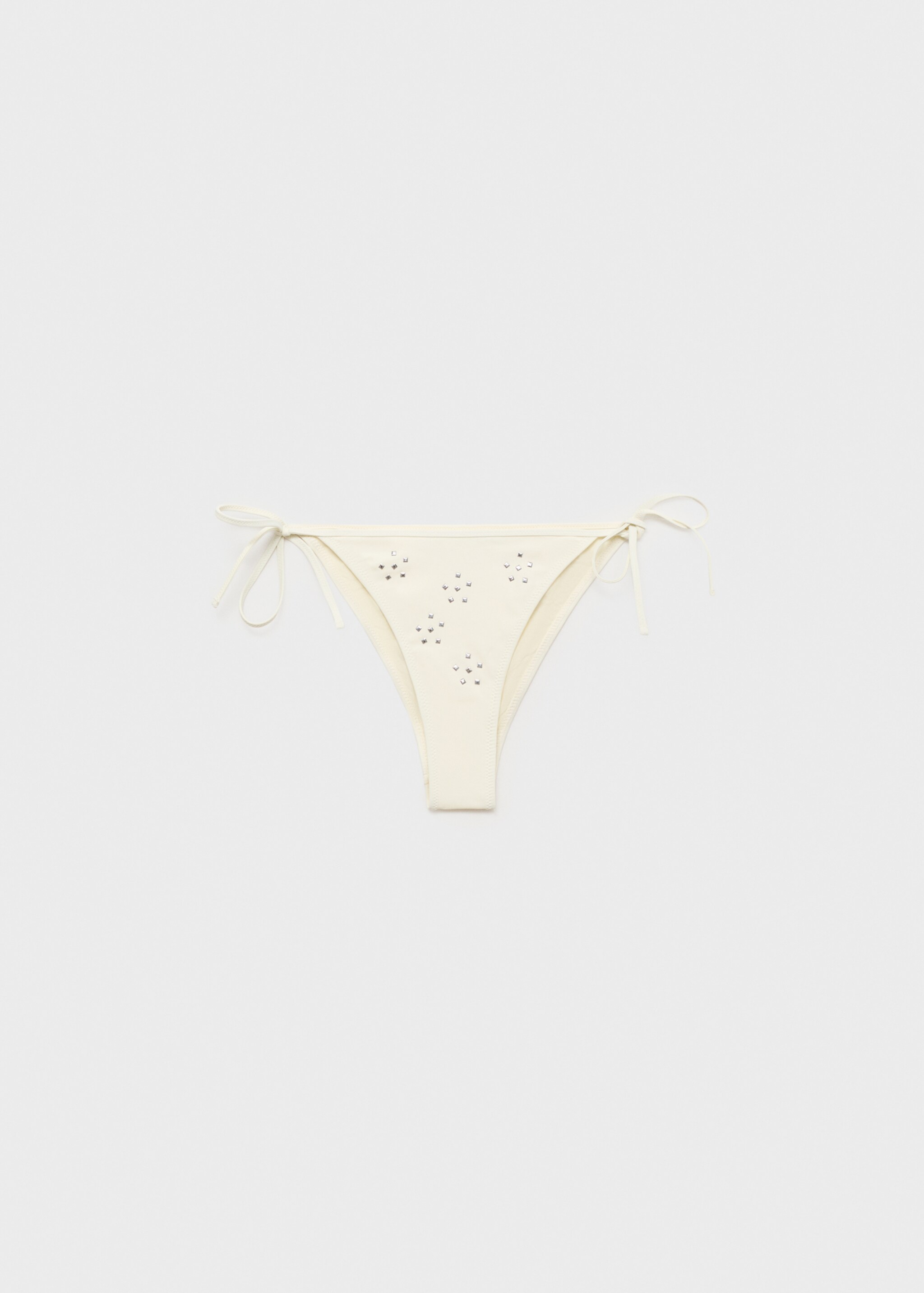 Bikini bottoms with metallic appliqués - Article without model