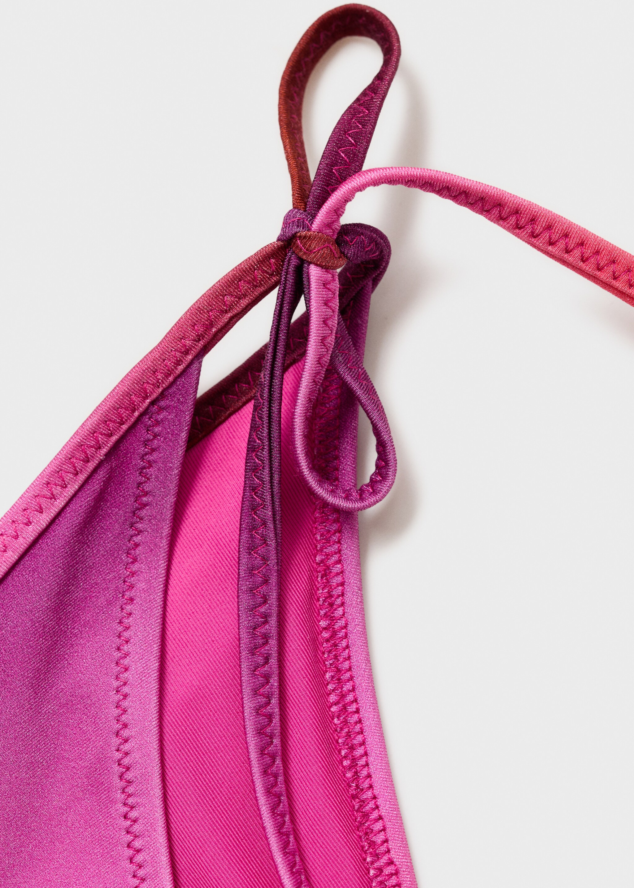 Gradient bikini bottom with a shiny finish - Details of the article 8