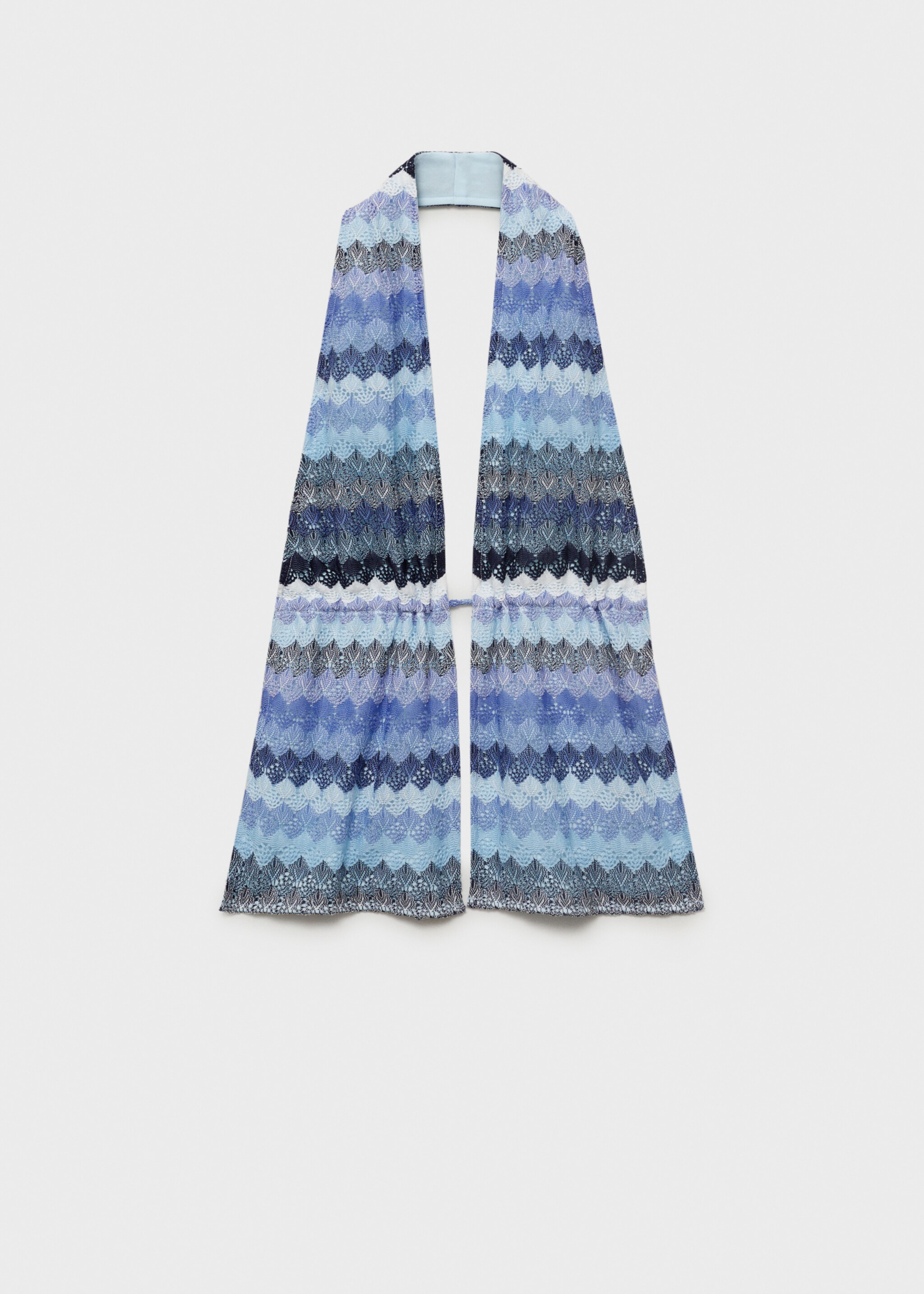 Openwork zig-zag knitted top - Article without model