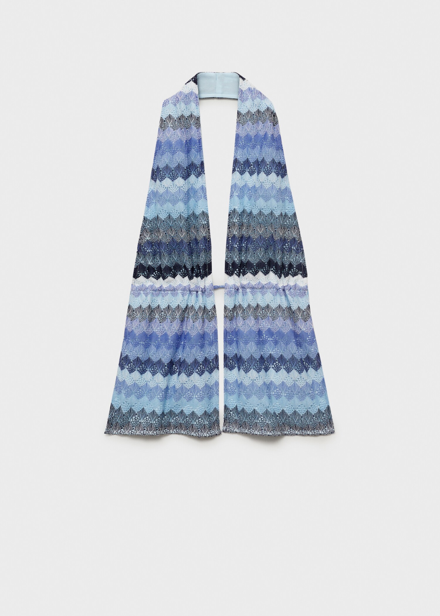 Openwork zig-zag knitted top - Article without model
