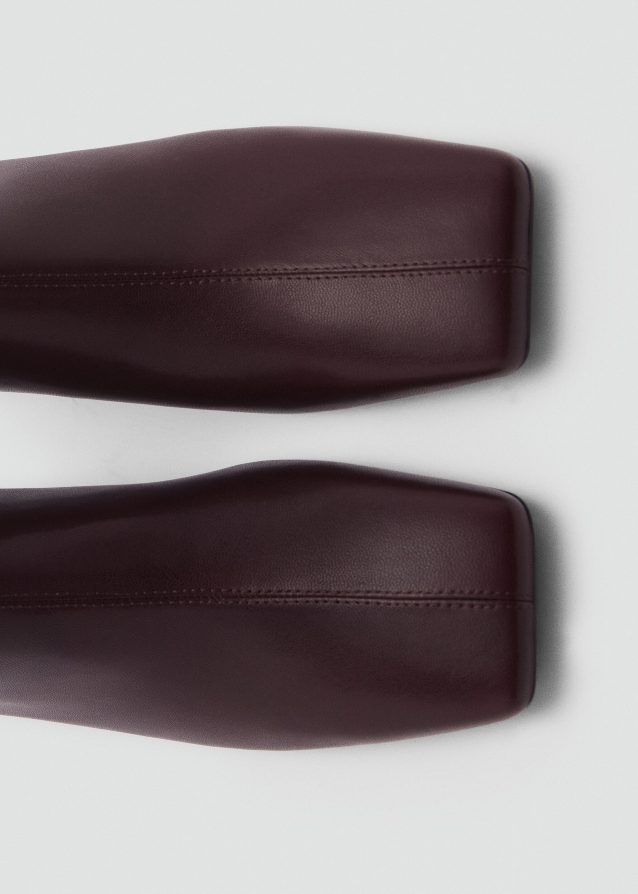 Squared toe leather ankle boots - Details of the article 3