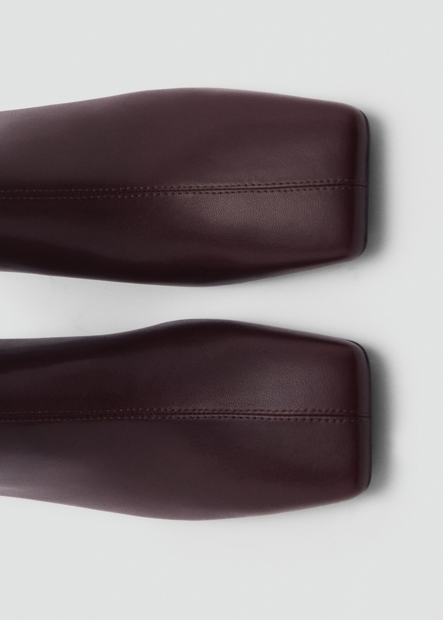 Squared toe leather ankle boots - Details of the article 3