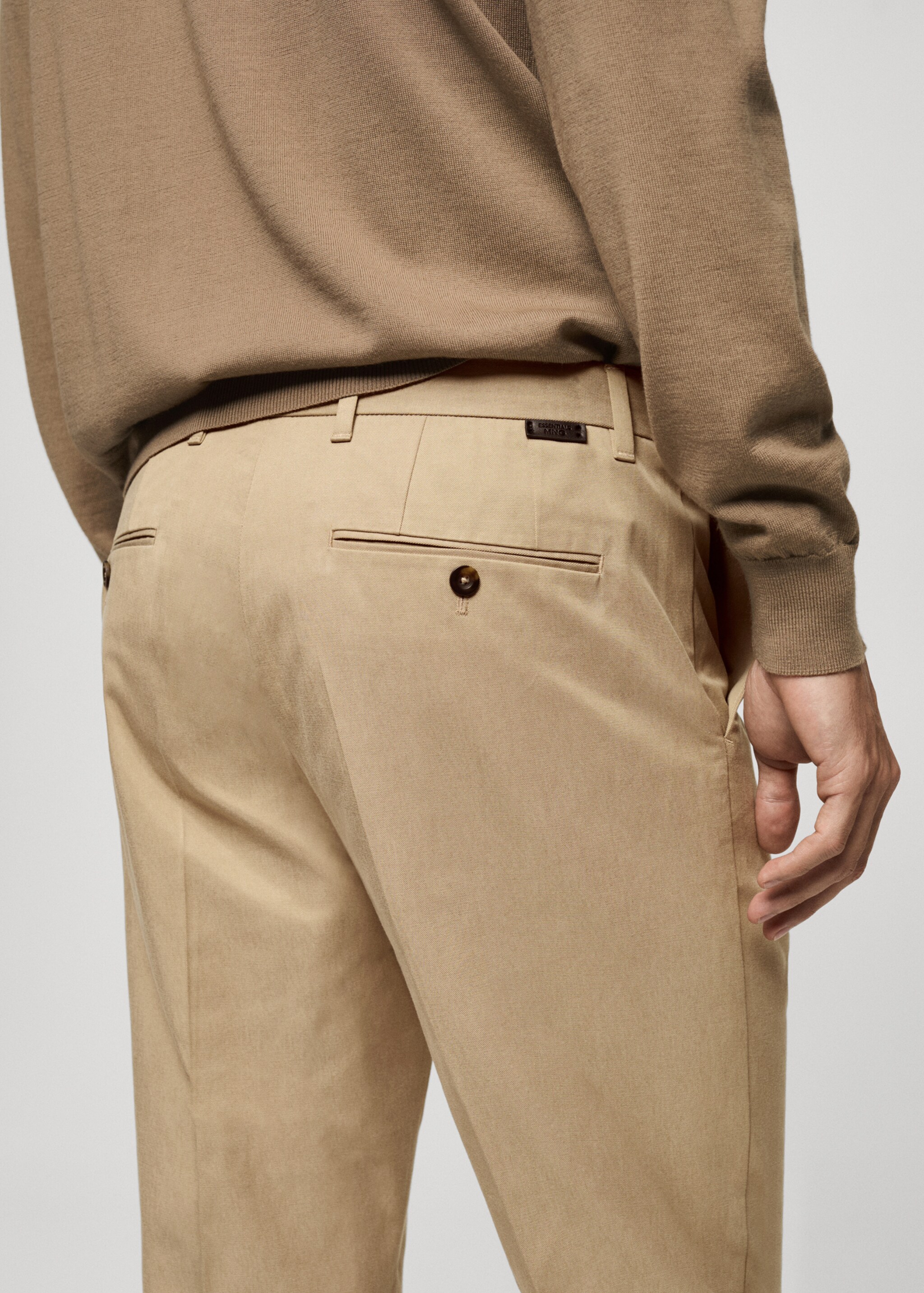 Regular-fit cotton trousers - Details of the article 2