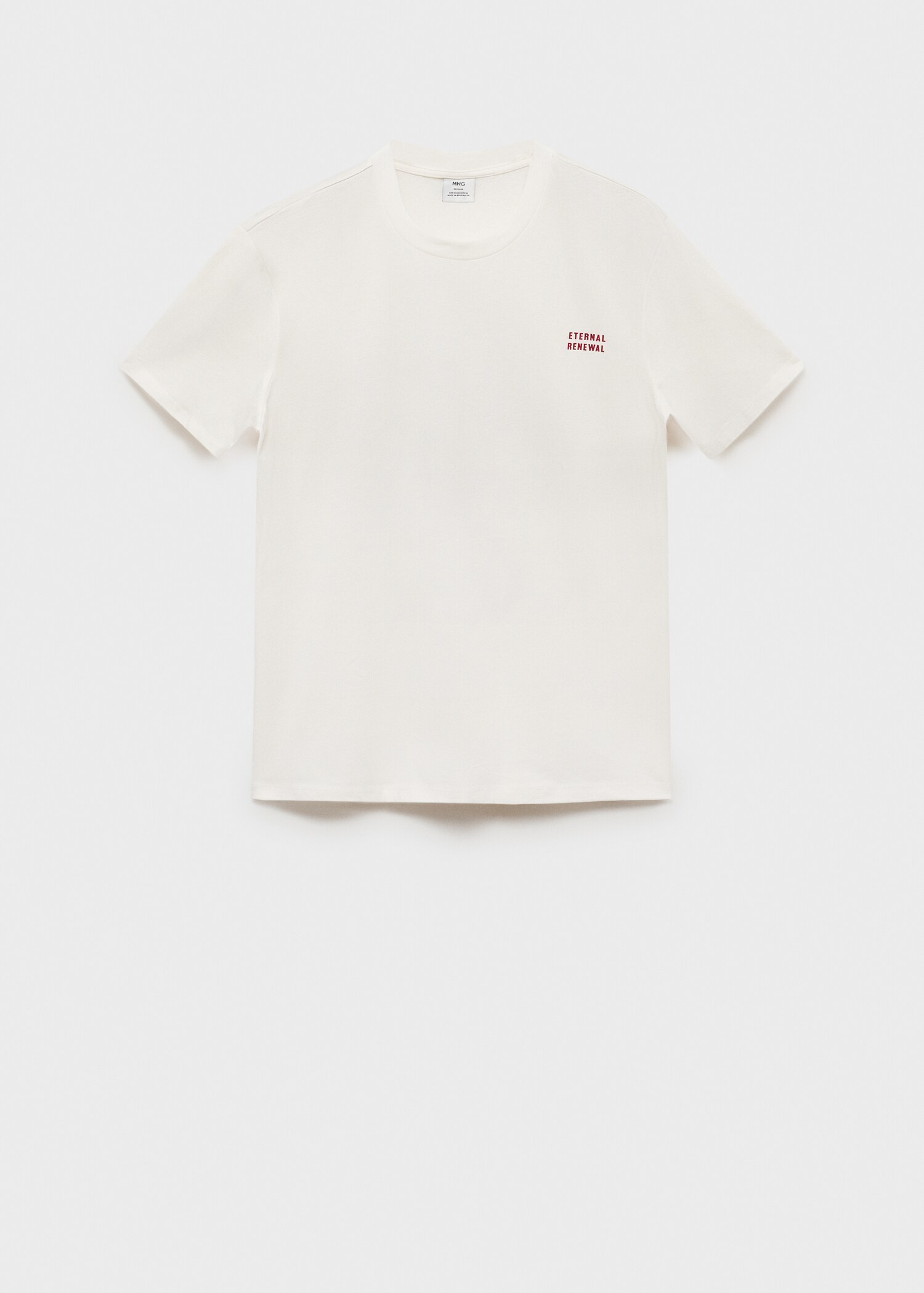 100% cotton t-shirt with combined print - Article without model