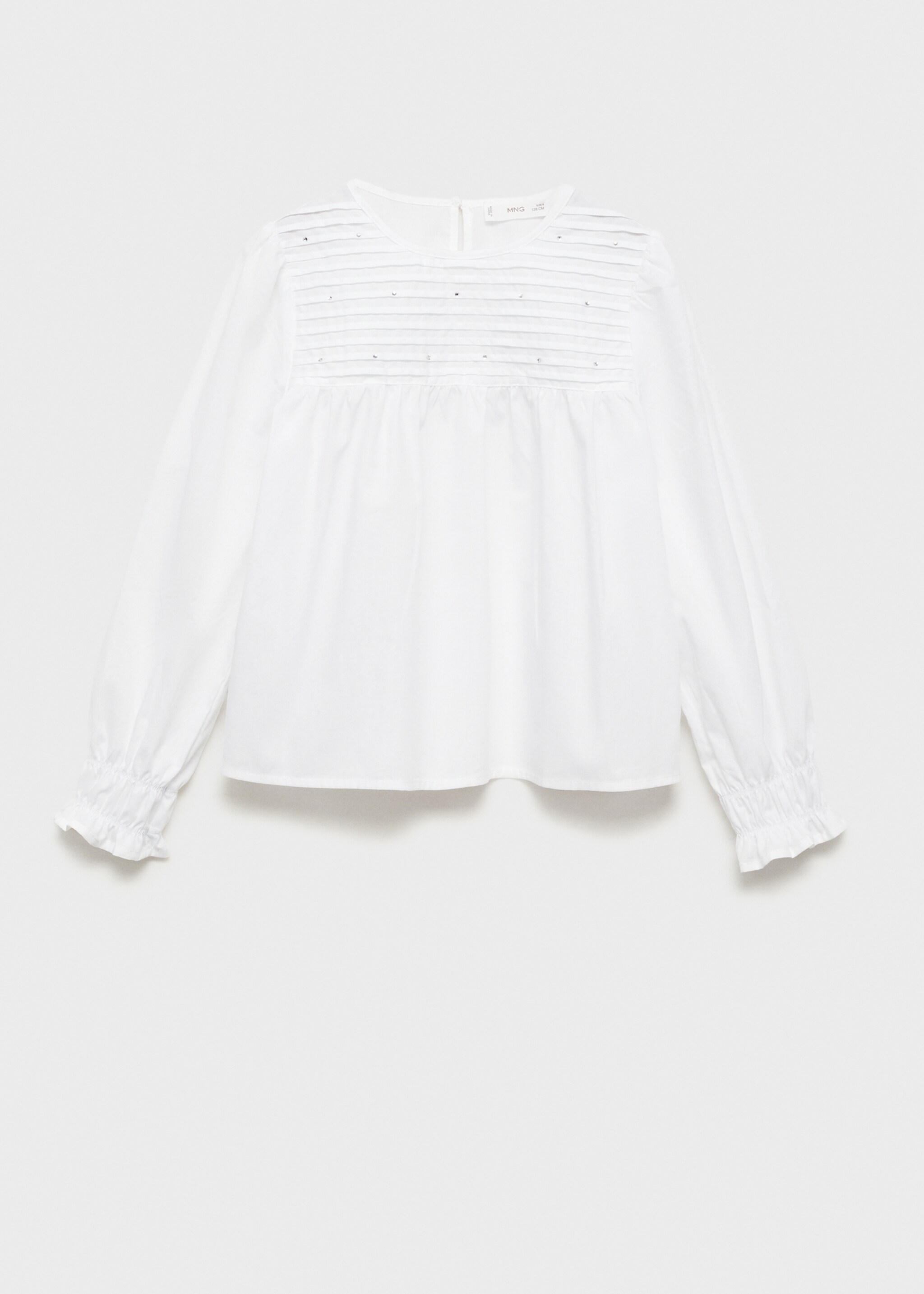Blusa plisada strass - Artículo sin modelo