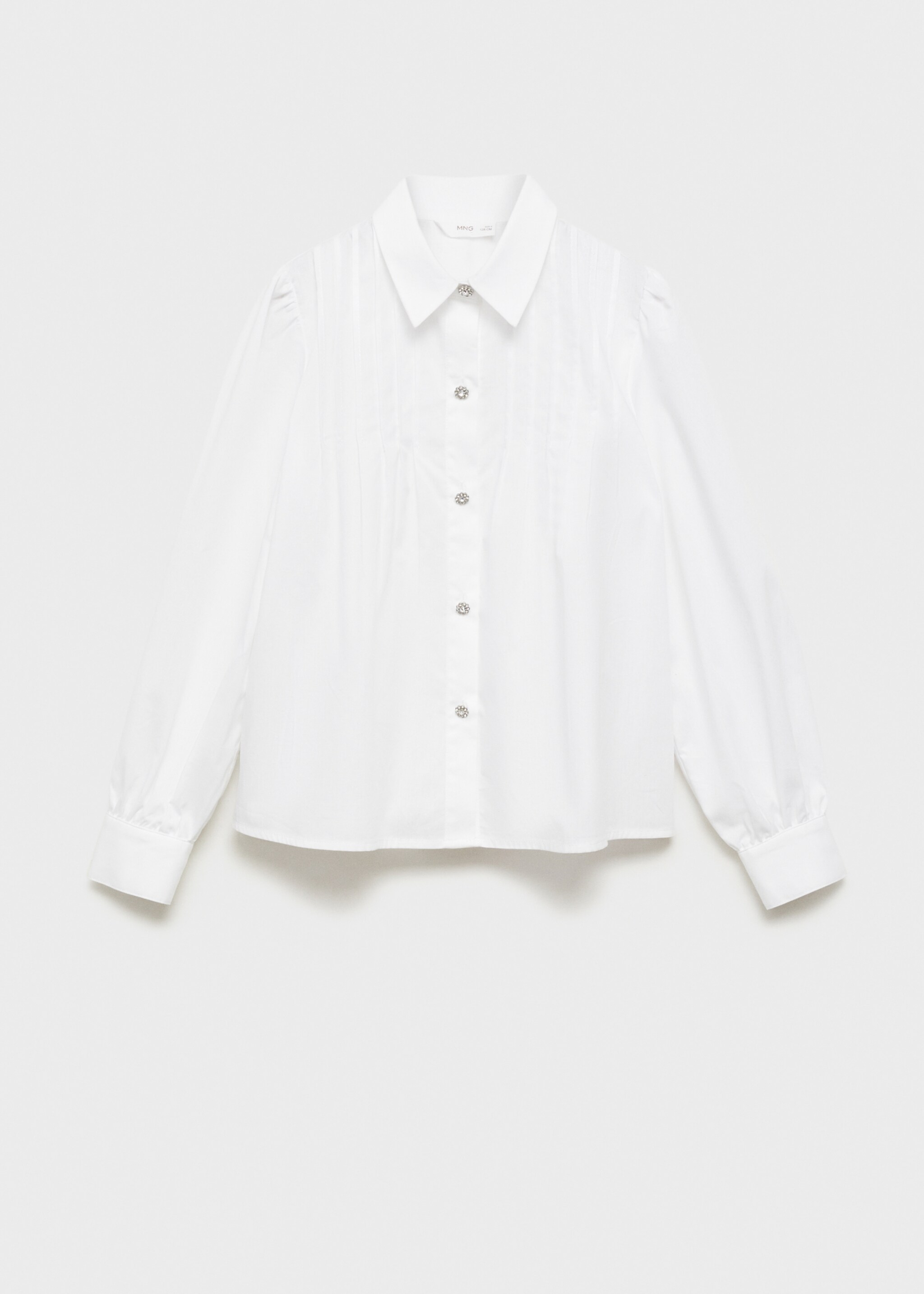 Chemise coton boutons bijoux - Article sans modèle